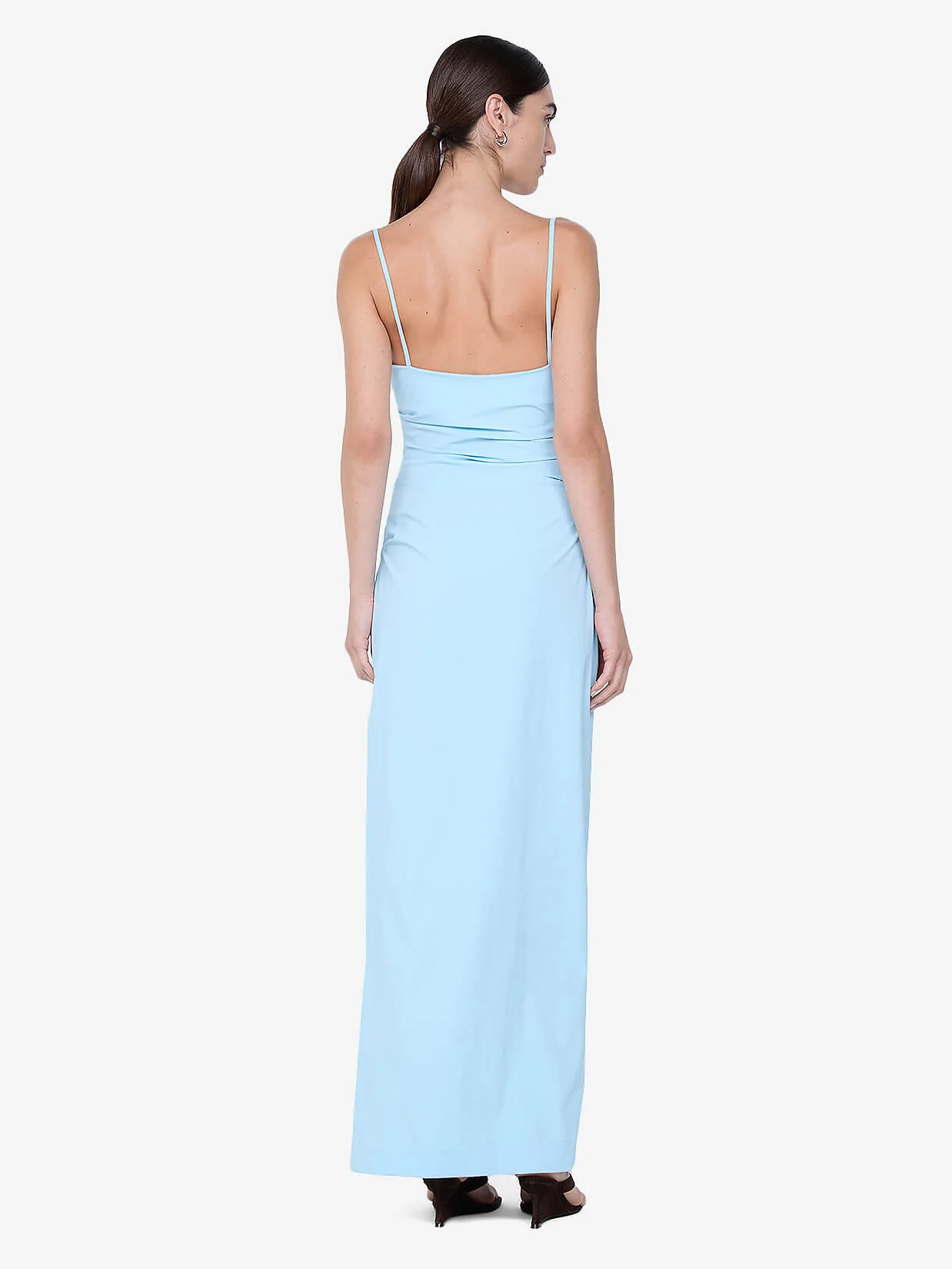 LYANA COWL NECK MAXI DRESS - SKY BLUE - Image 3