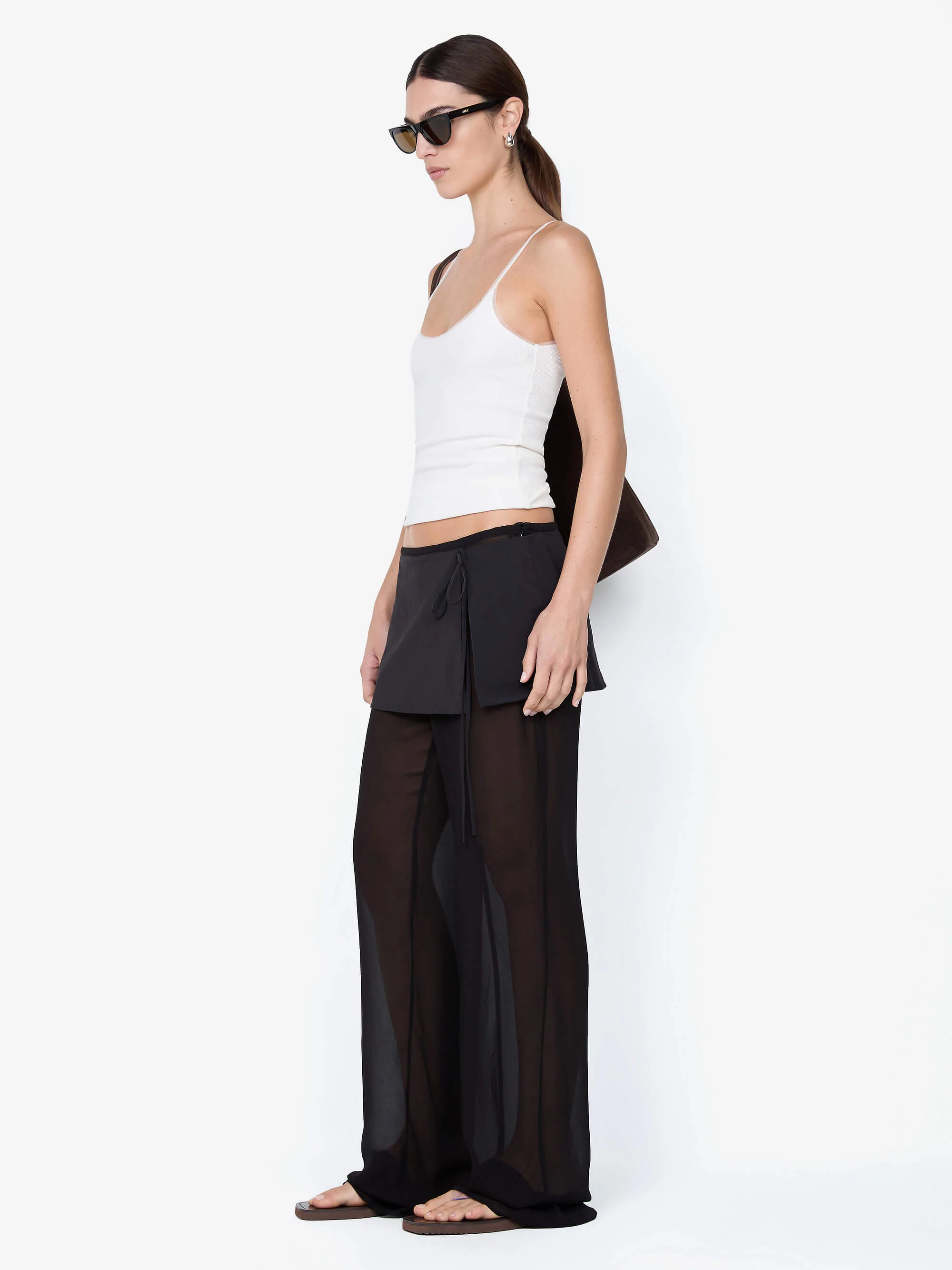MARALIA OVERLAY PANT - BLACK - Image 3