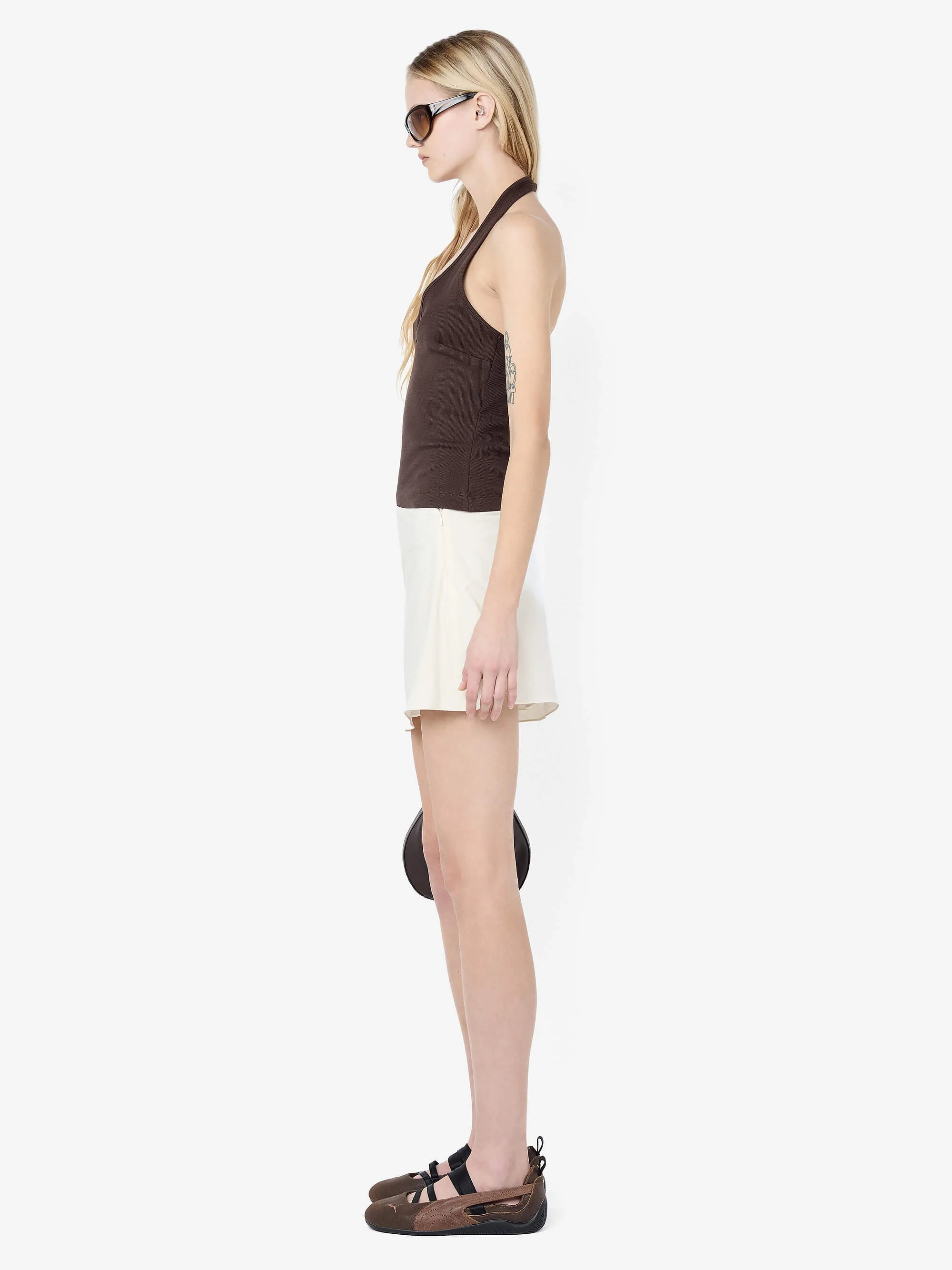 MARCELINE MINI SKIRT - CREAM - Image 5