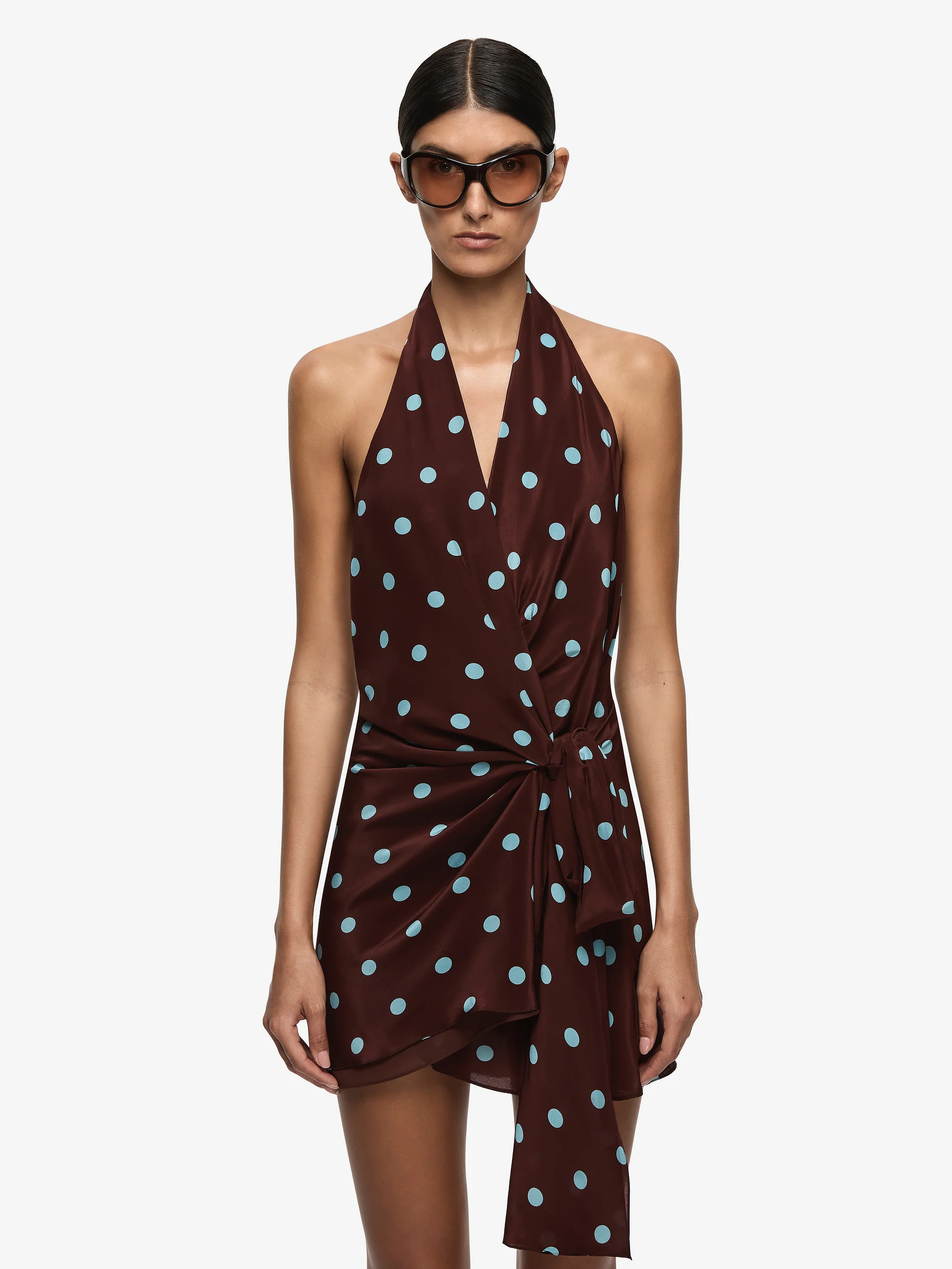 MATHILDE HALTER MINI DRESS - POLKA DOT - Image 2