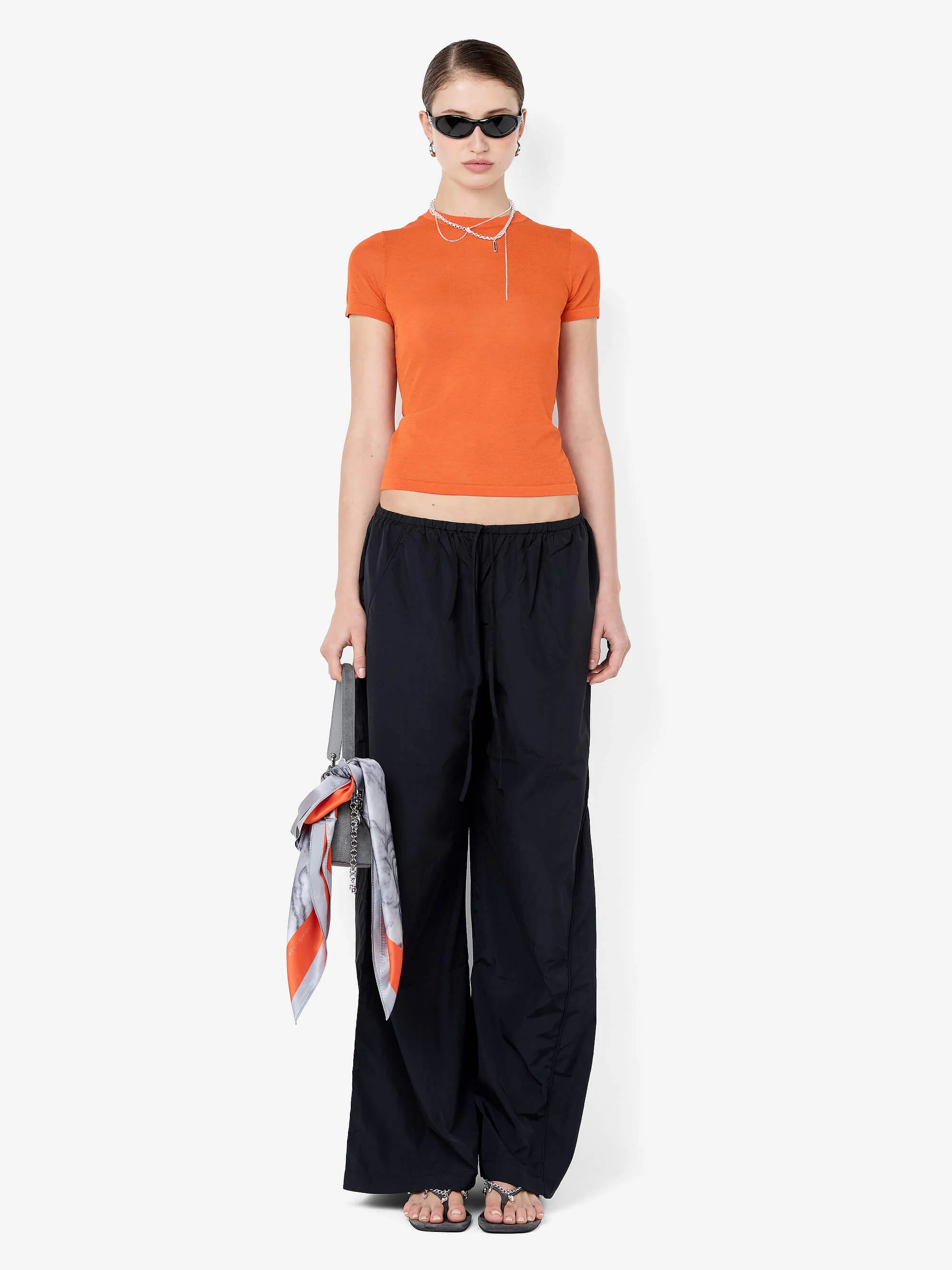 MELROSE BABY TEE - PERSIMMON