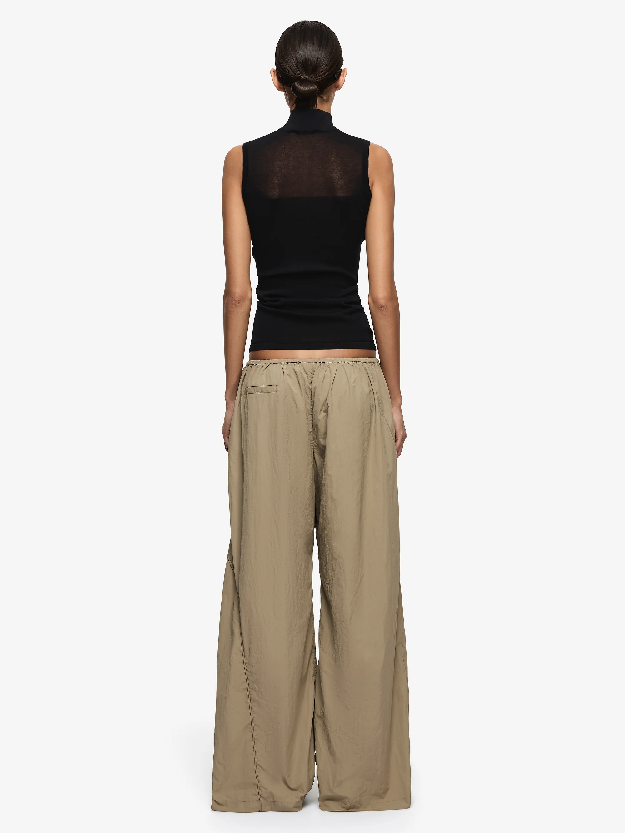 MELROSE SLEEVELESS SKIVVY - BLACK - Image 2