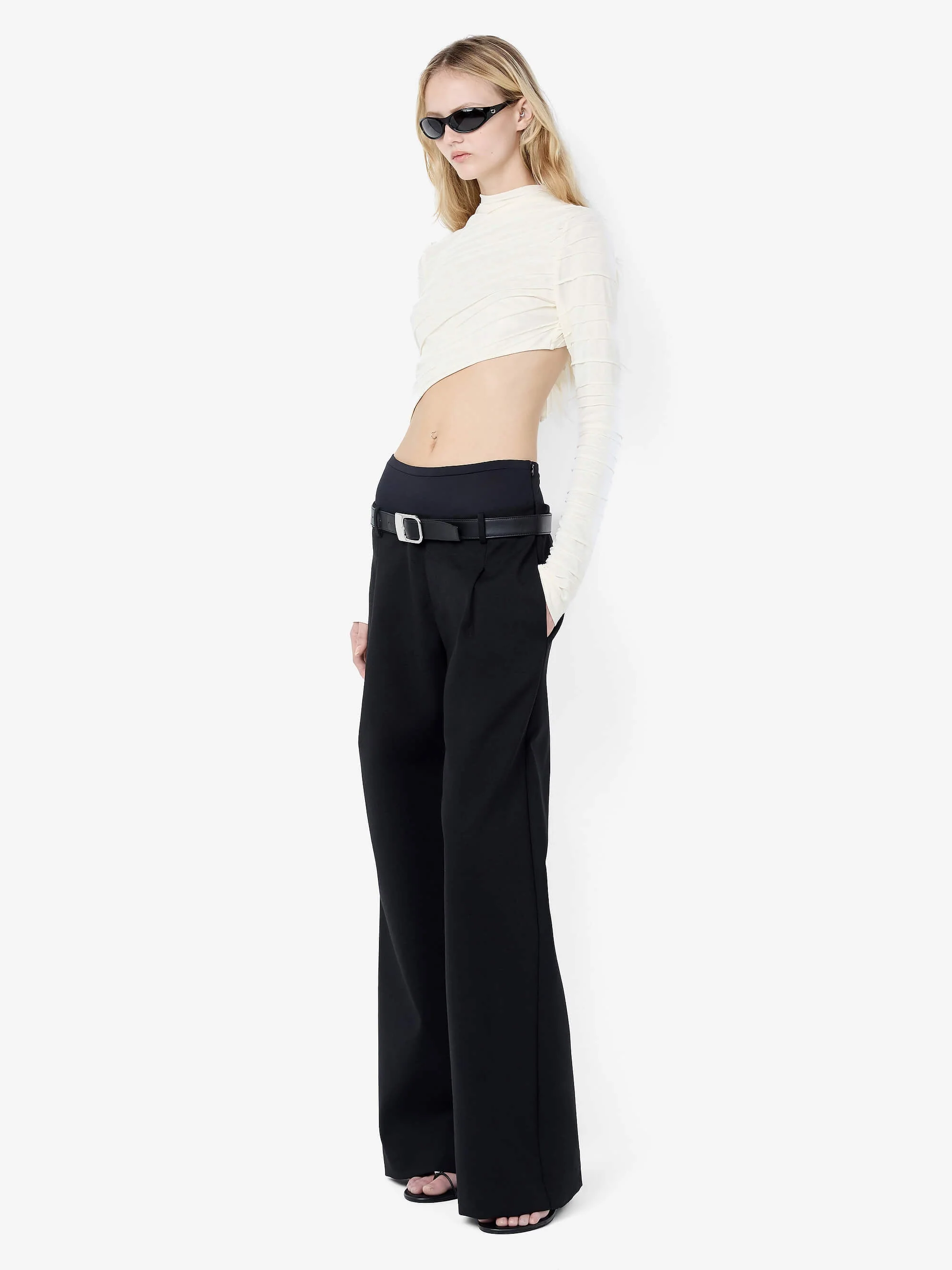 MIRREN CONTRAST PANT - BLACK - Image 2