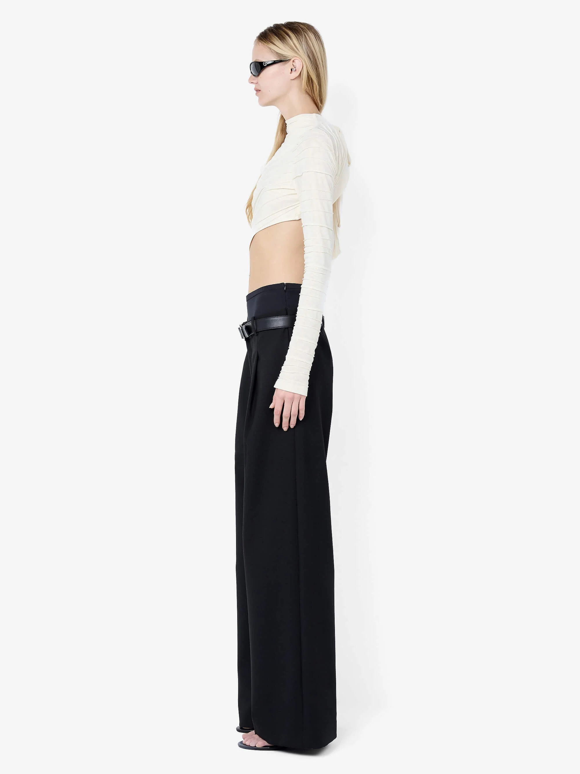 MIRREN CONTRAST PANT - BLACK - Image 3