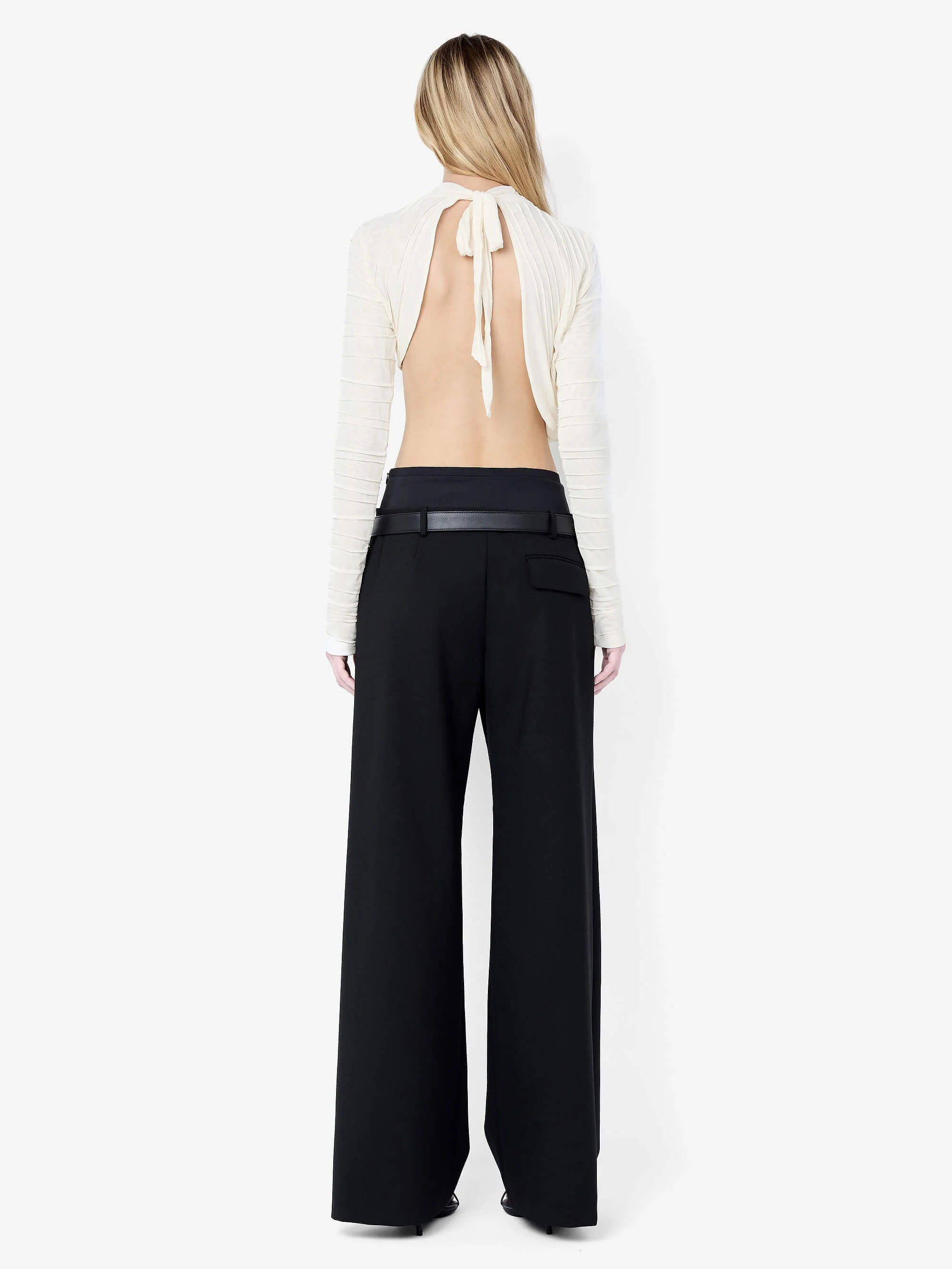 MIRREN CONTRAST PANT - BLACK - Image 4