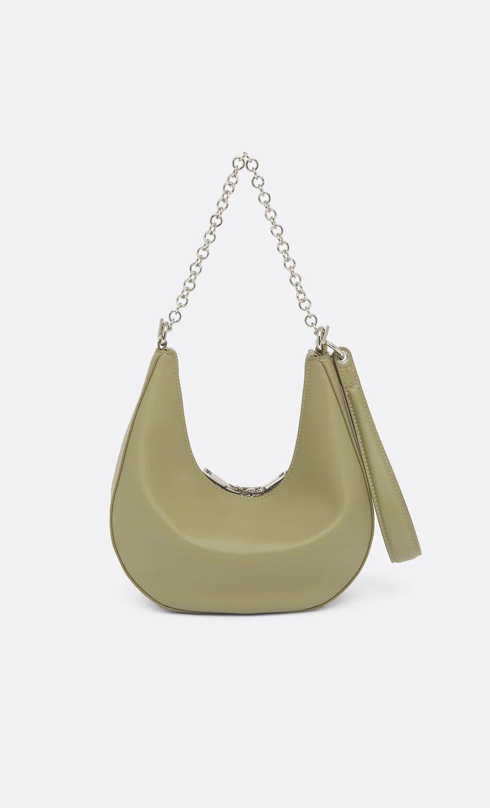 MYRA PETIT SAC BAG - PISTACHIO LEATHER/SILVER - Image 3