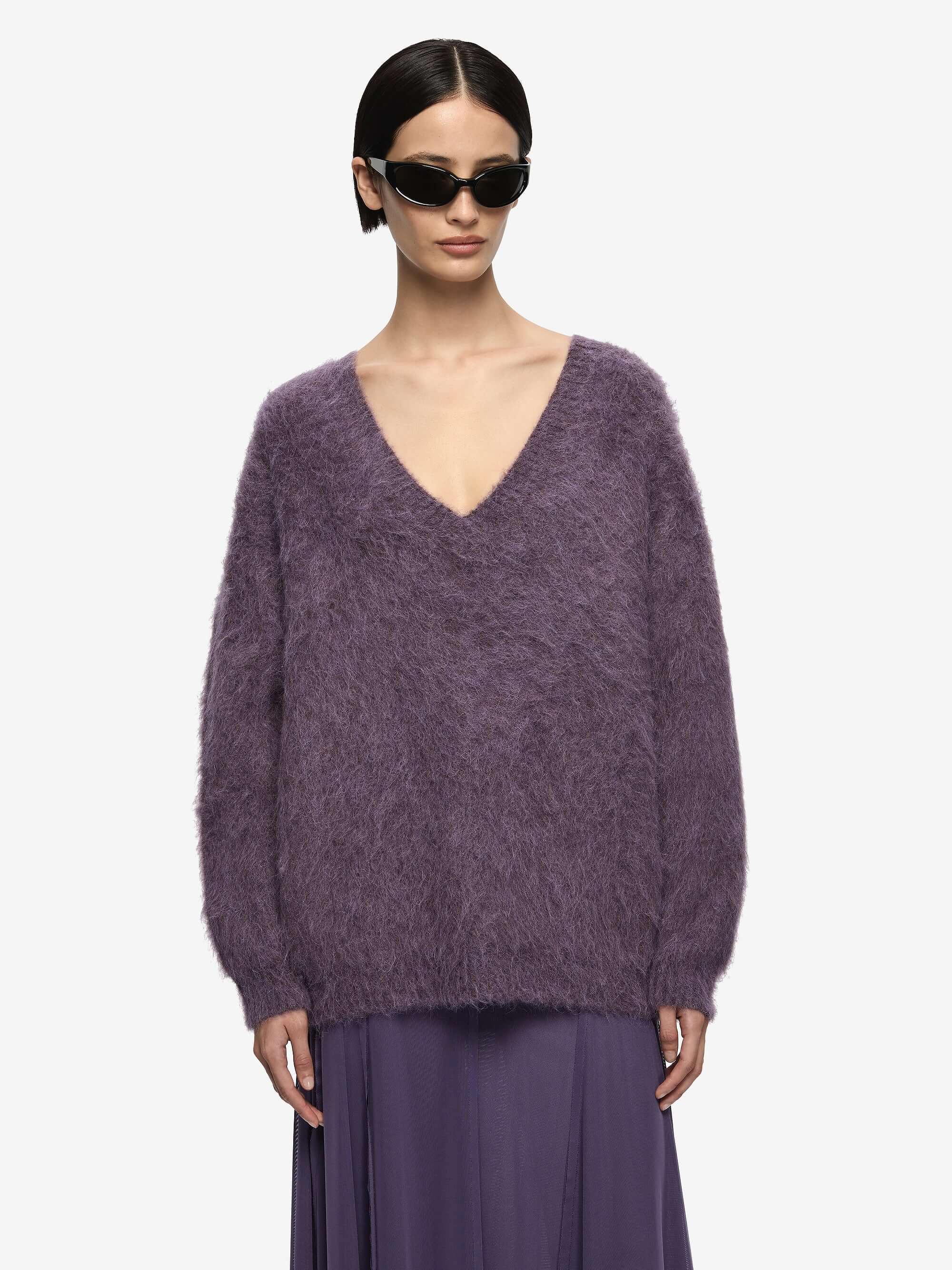 NOE OVERSIZED JUMPER - AMETHYST - Image 3