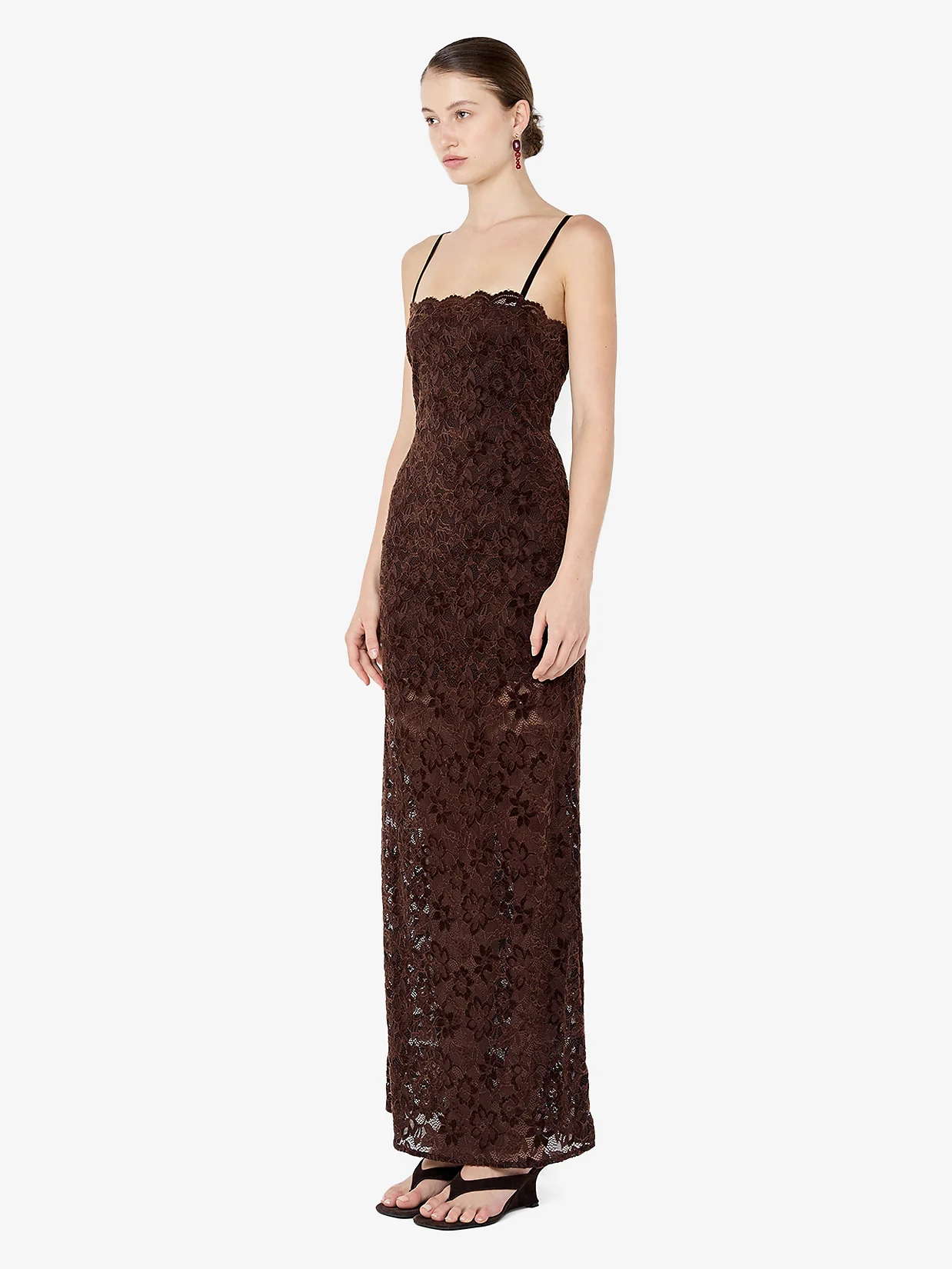 PAMELA MAXI DRESS - CHOC - Image 3
