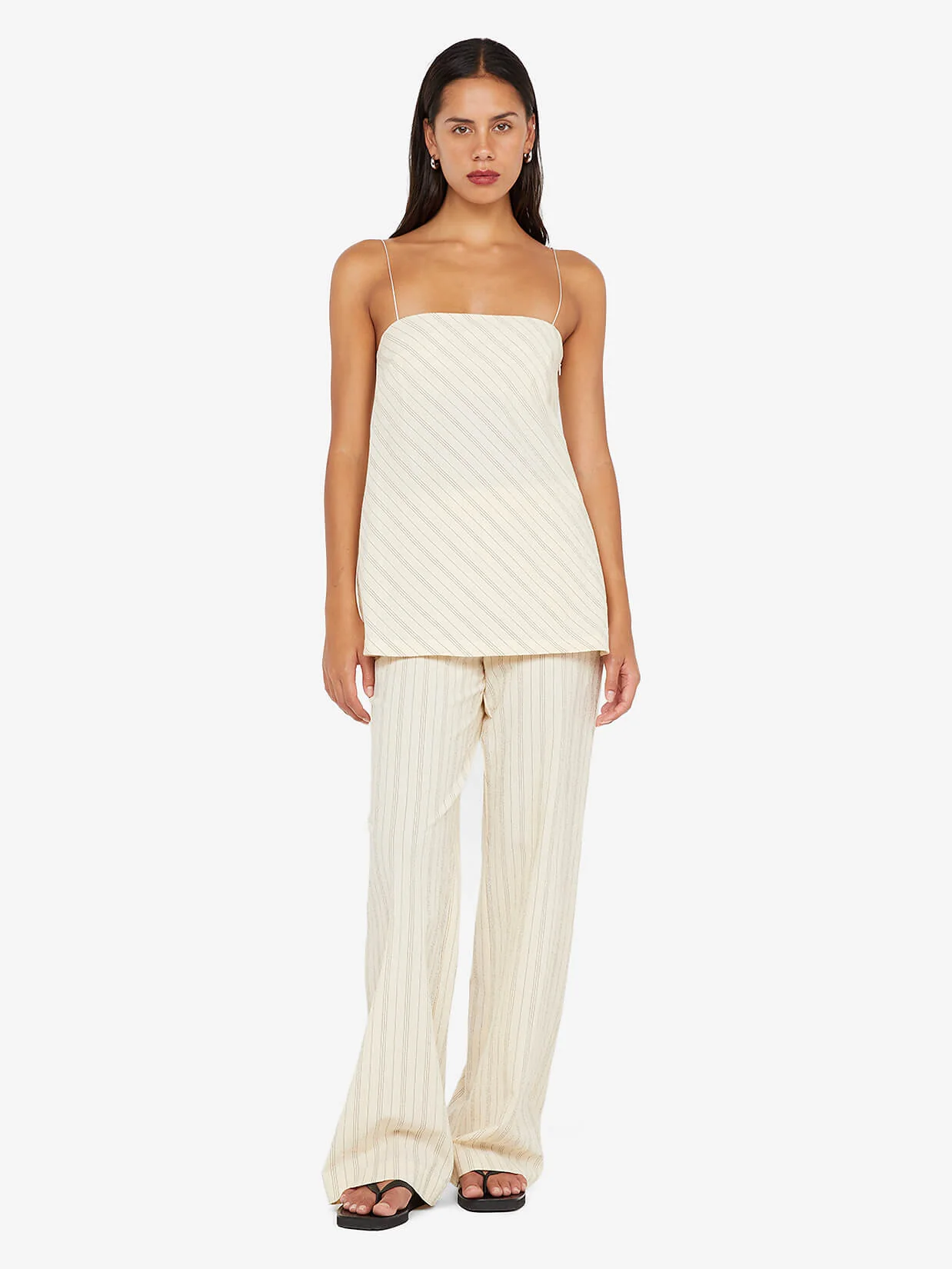 PEYSON PANT - CREAM/BLACK STRIPE - Image 2