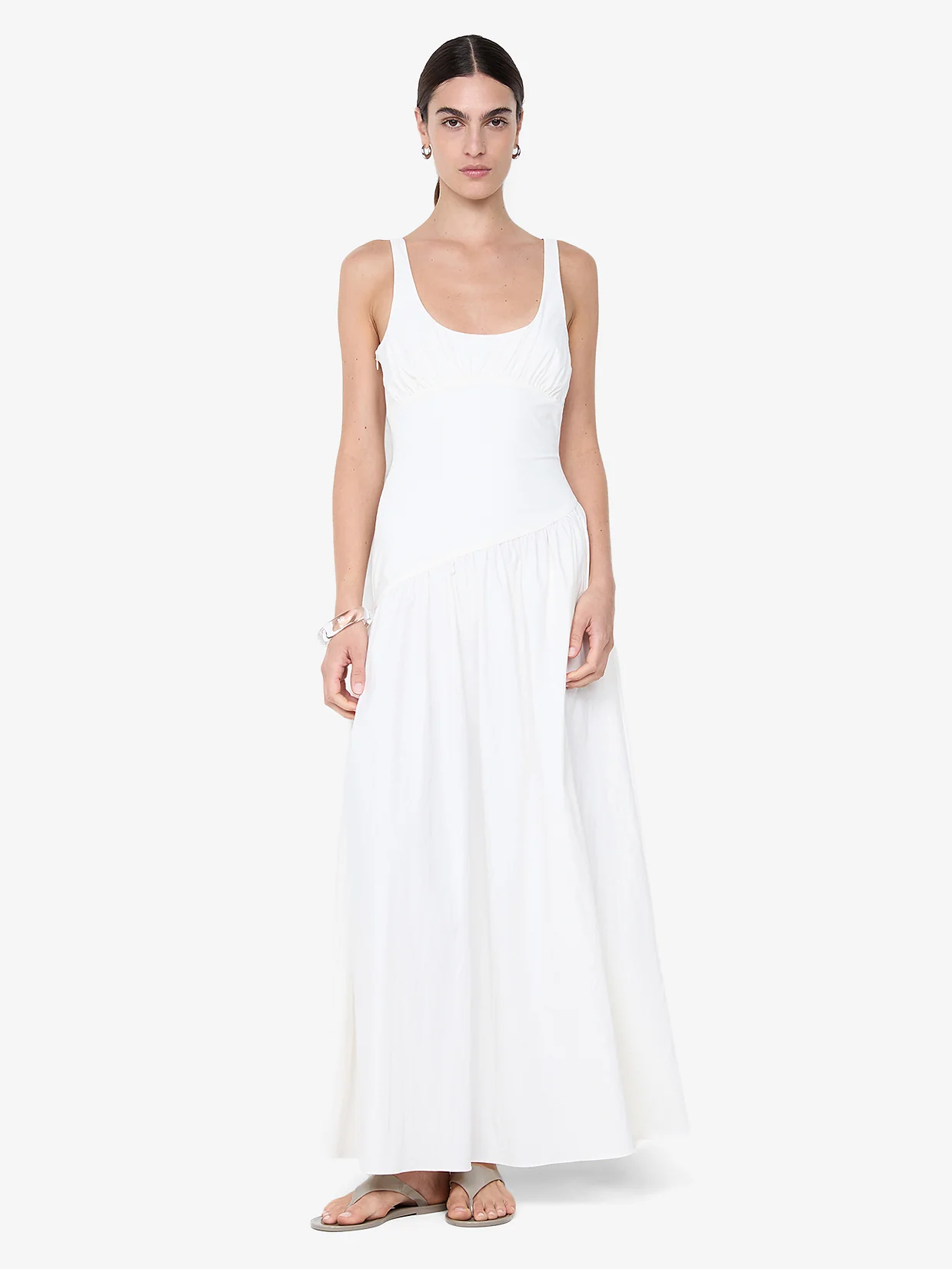 REID ASYM MAXI DRESS - IVORY