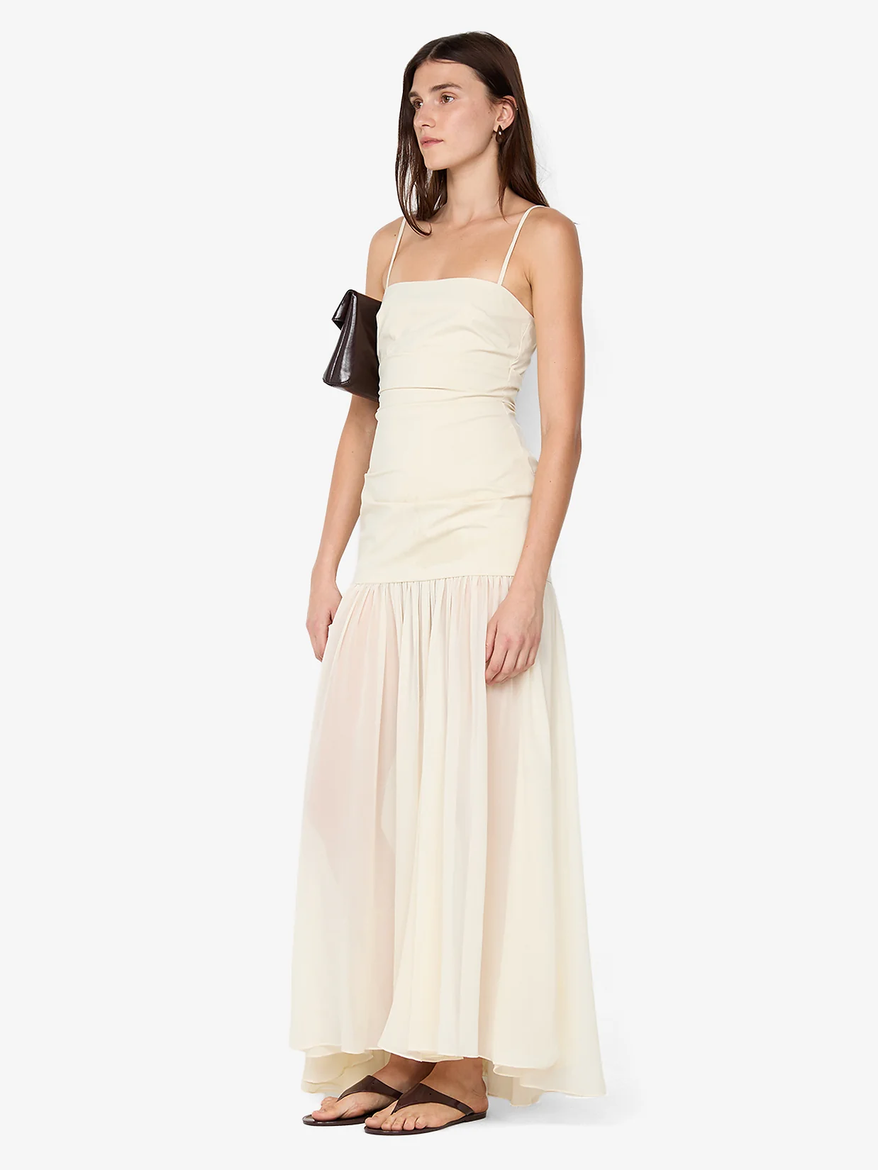 REID DROP WAIST MAXI DRESS - VANILLA - Image 2