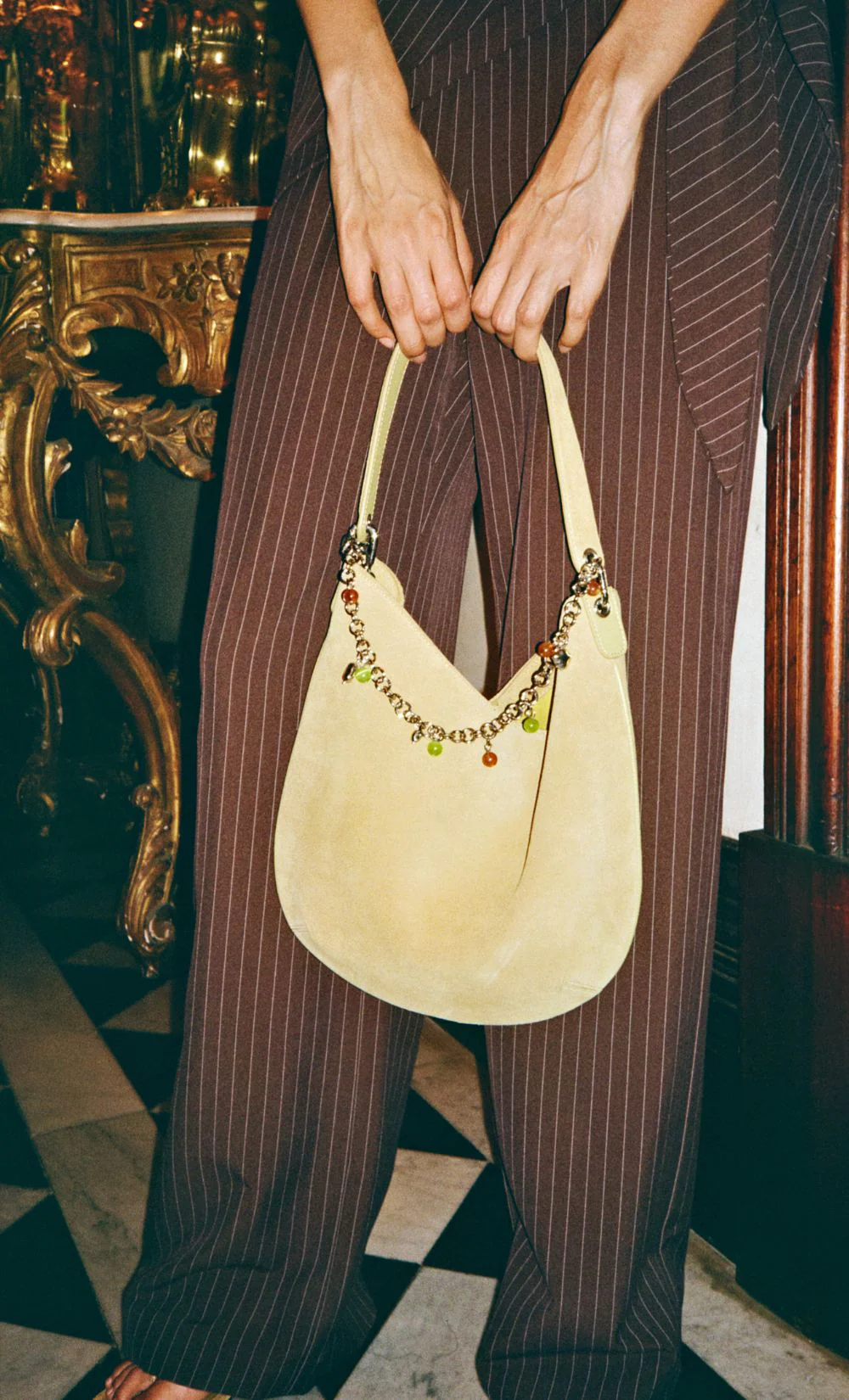RHEA SAC BAG - OLIVE OIL SUEDE - Image 4