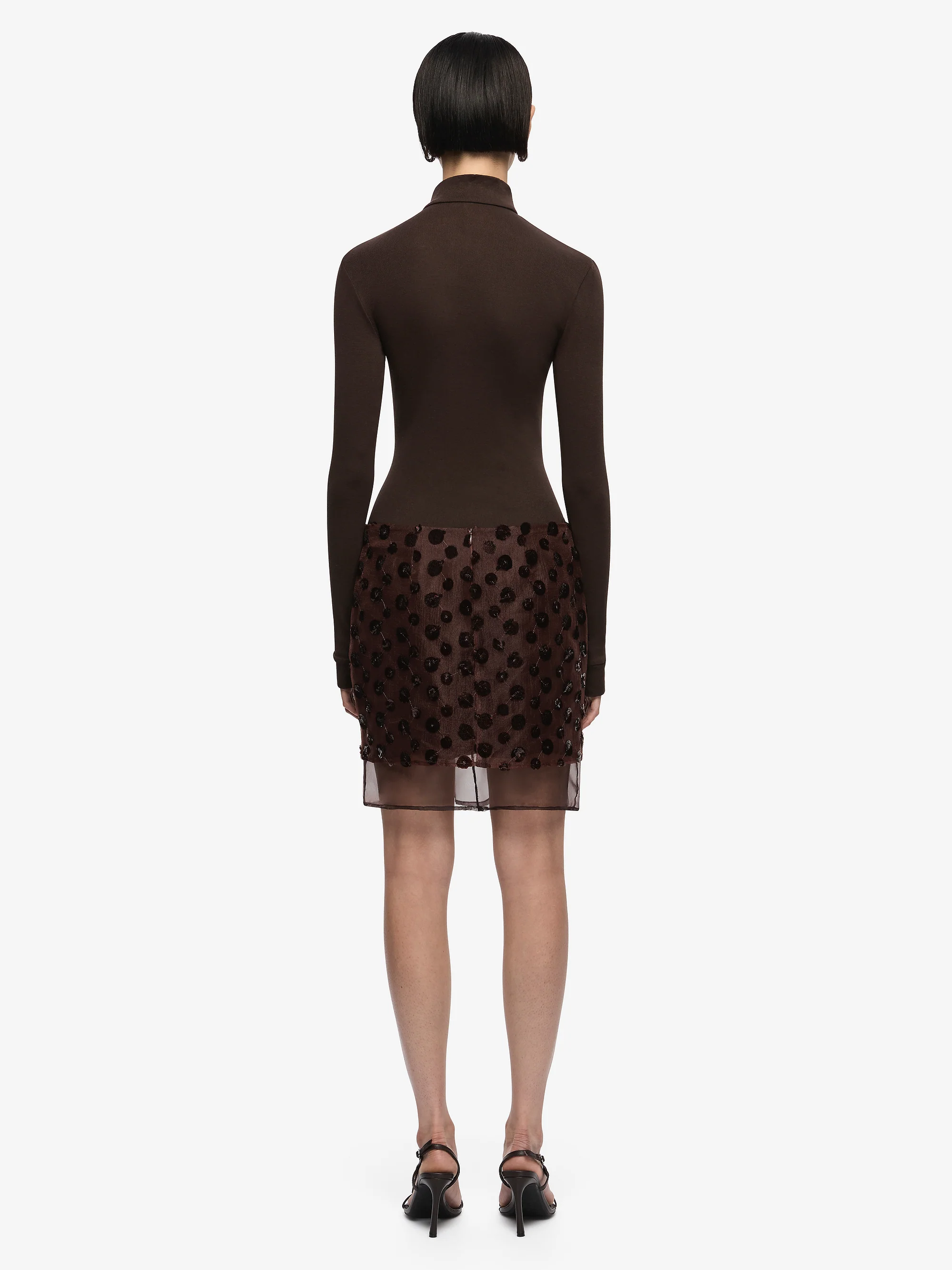 RHI MIDI SKIRT - PLUM - Image 4