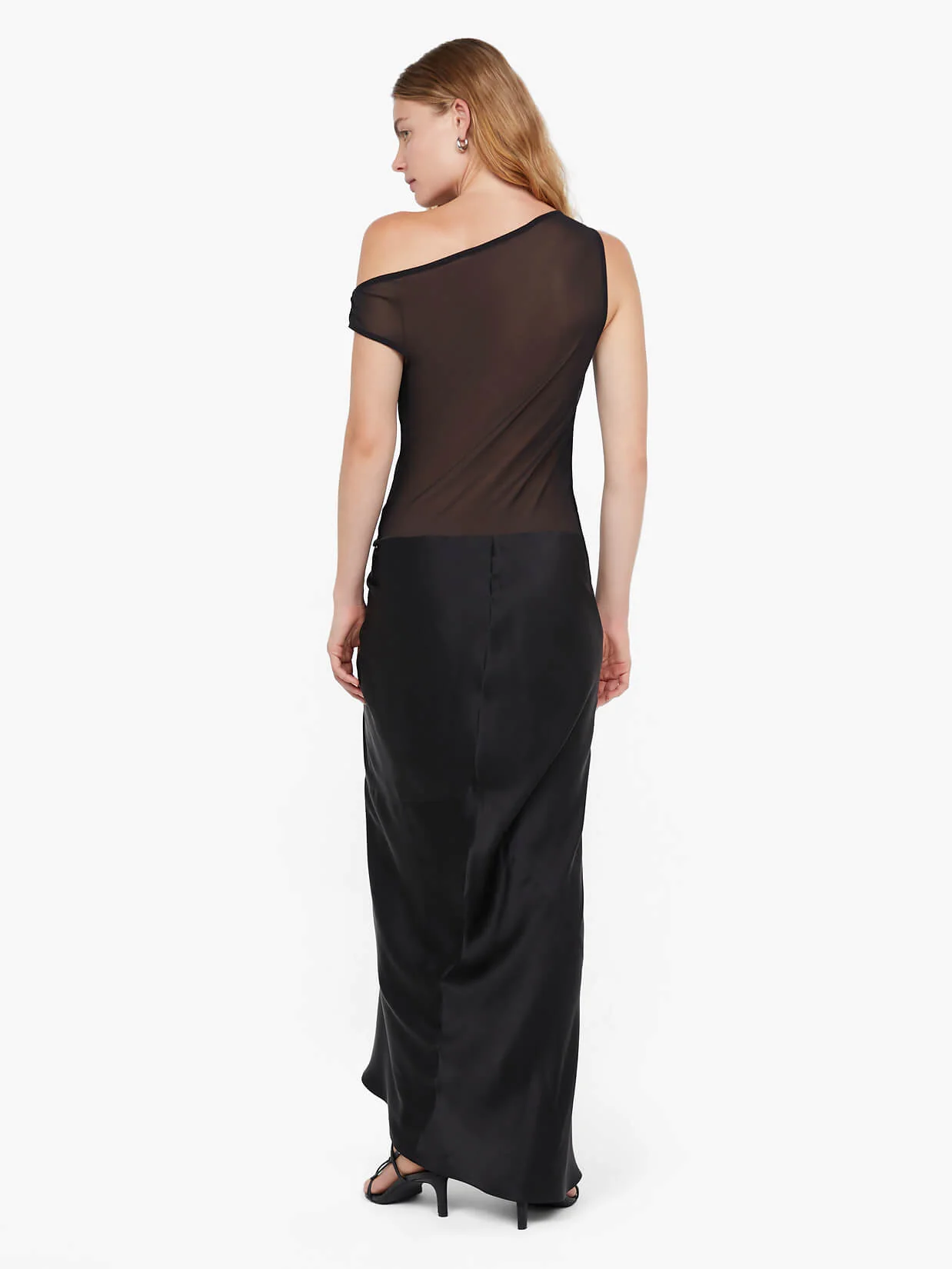 RHONE ASYM MAXI DRESS - BLACK - Image 3