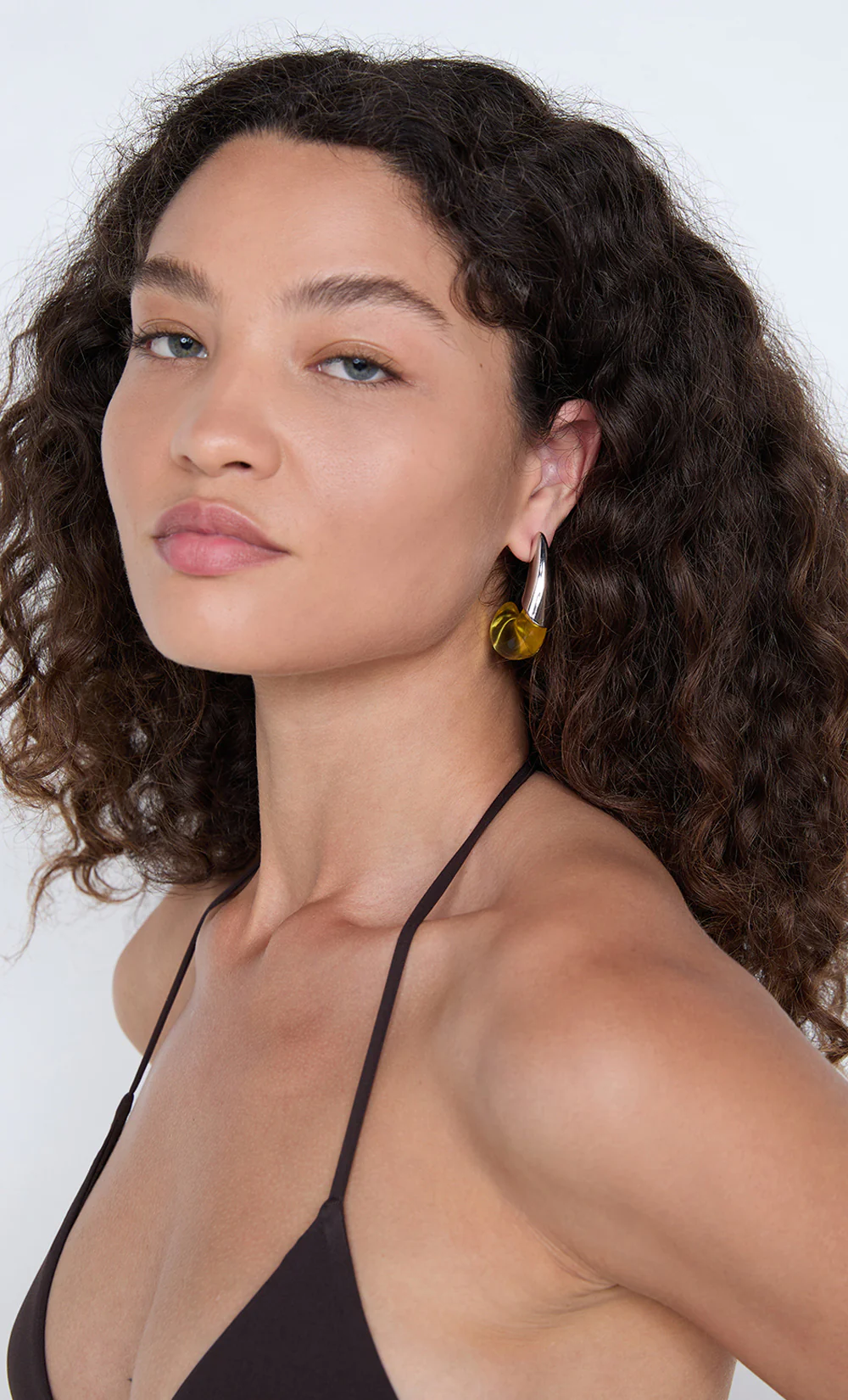 SABLE EARRING - CITRINE/SILVER - Image 2