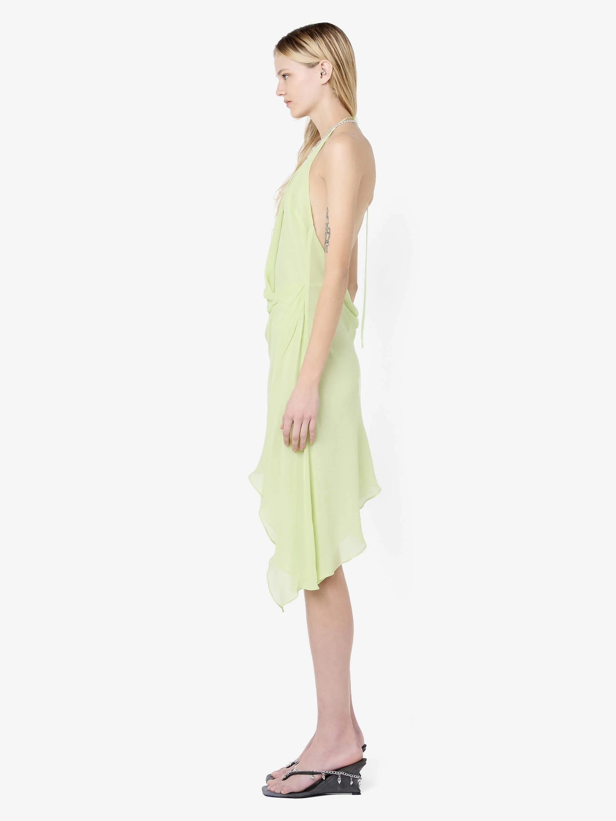 SABRINA MINI DRESS - WASABI - Image 3