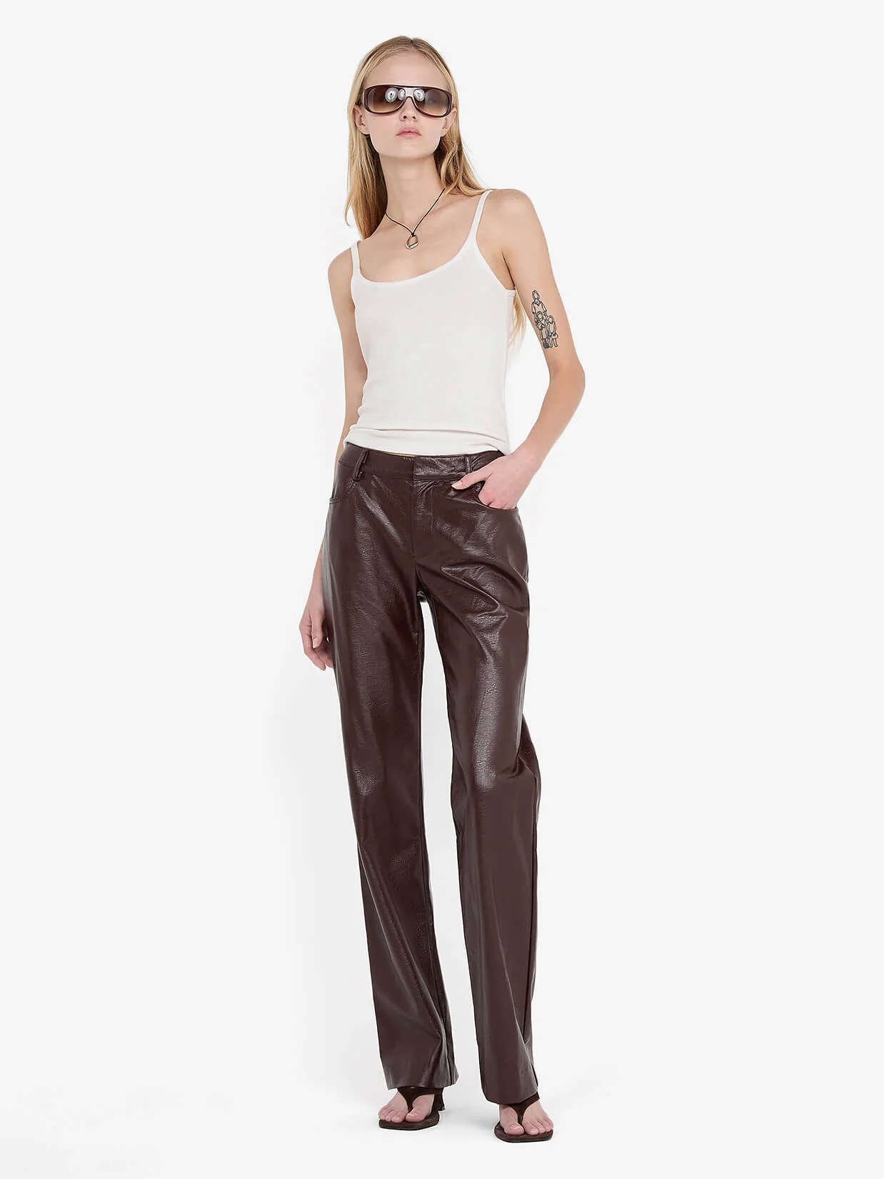 SCYLLA PANT - BURGUNDY - Image 2