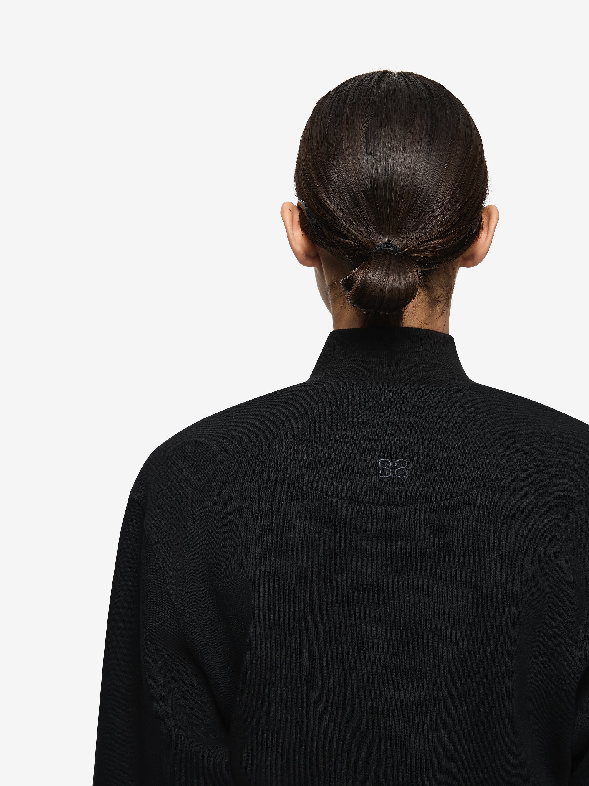 STEPH HALF ZIPPER JUMPER - BLACK - Image 3