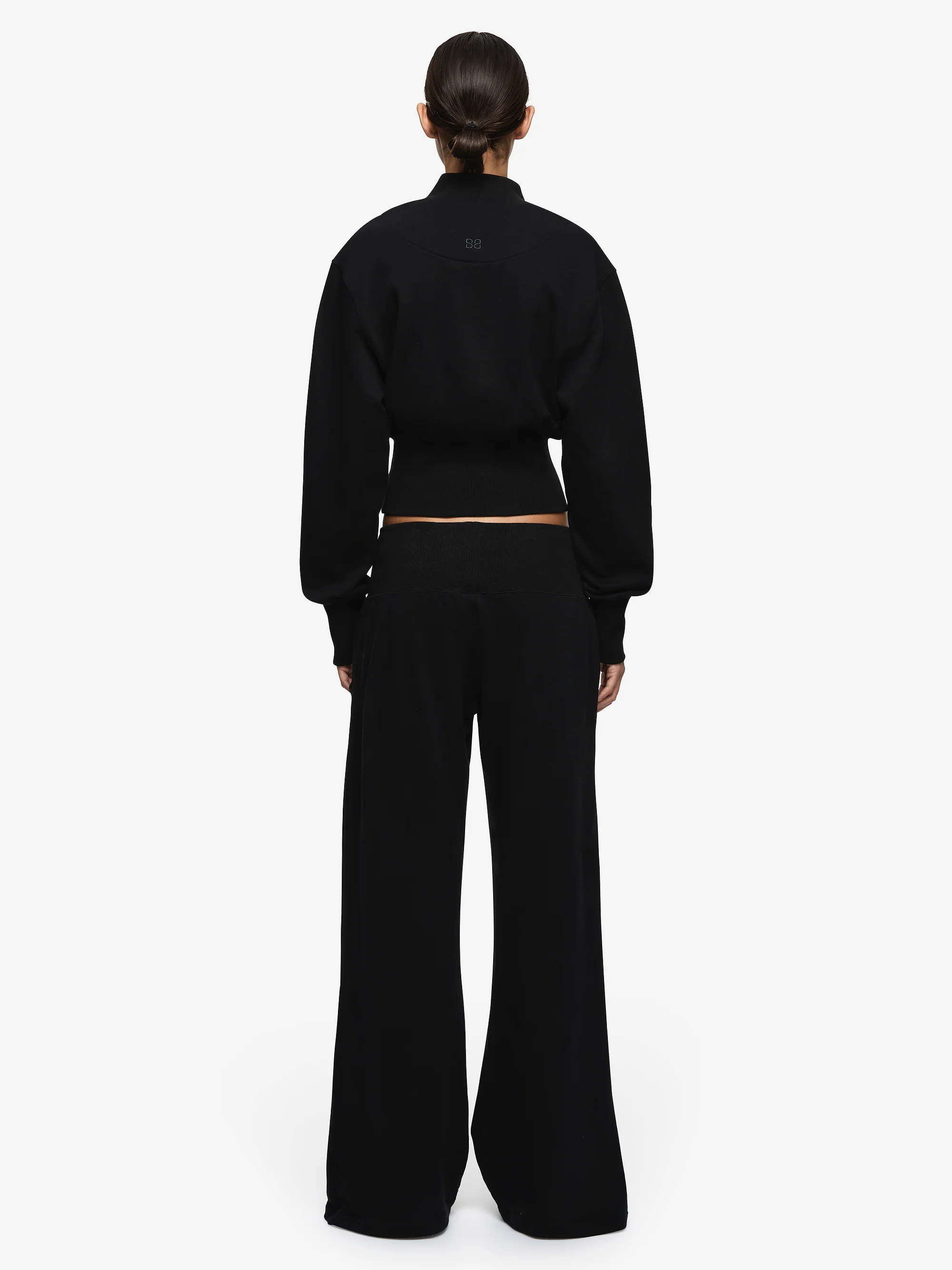 STEPH HALF ZIPPER JUMPER - BLACK - Image 4