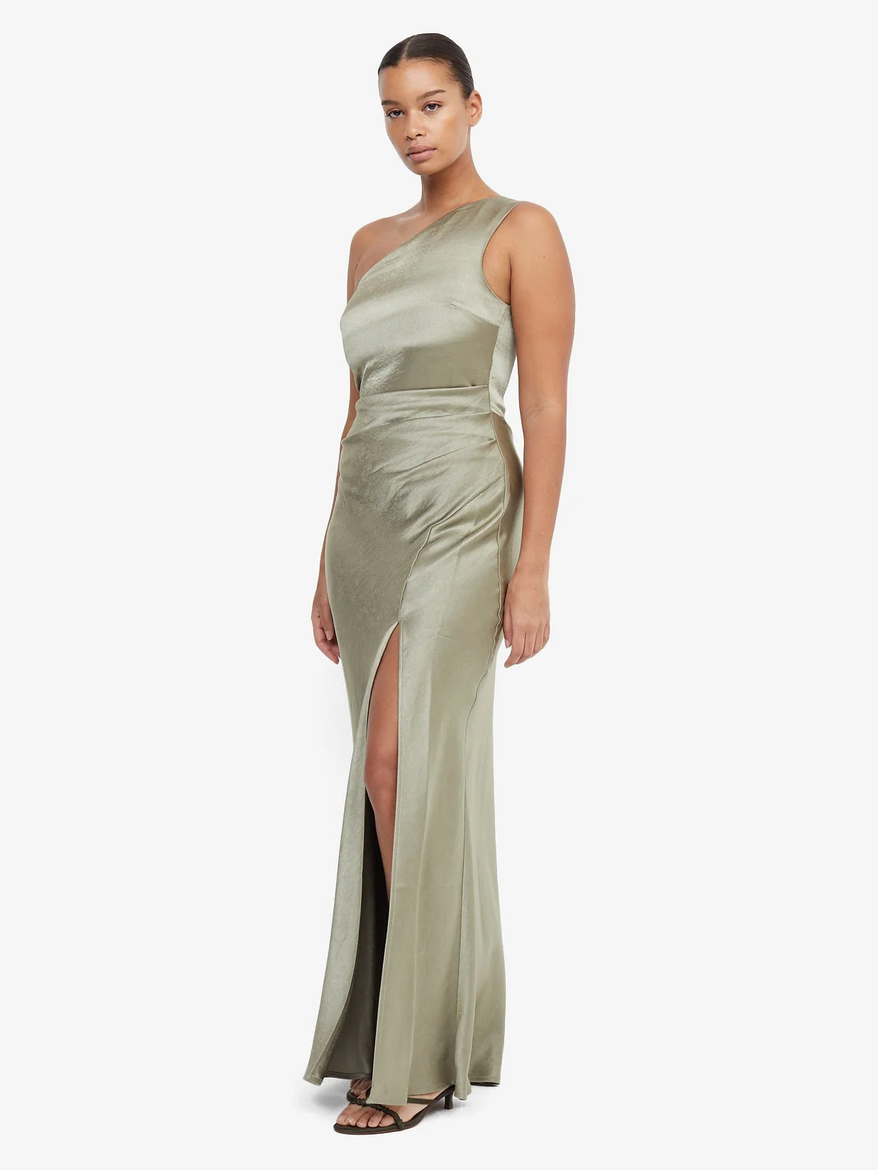 THE DREAMER ASYM DRESS - SAGE - Image 3
