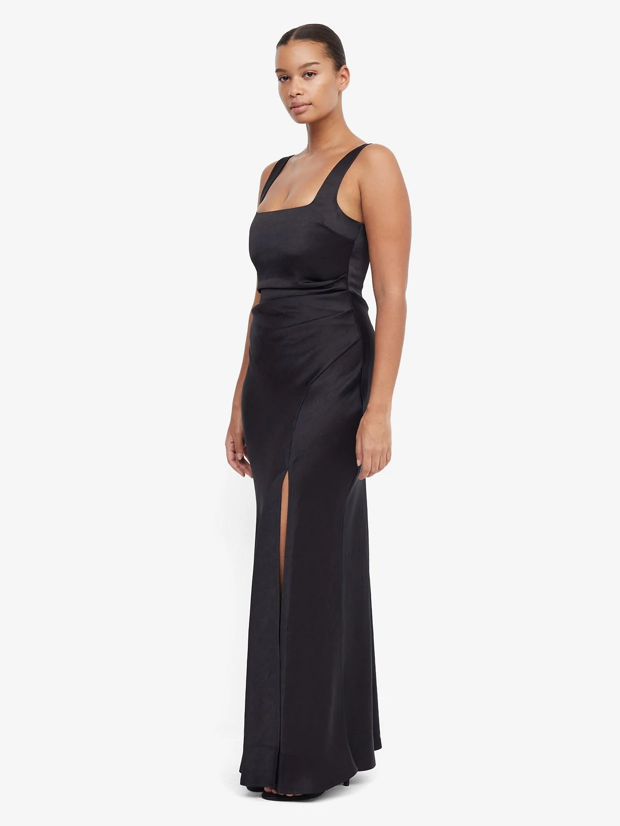 DREAMER SQUARE NECK DRESS - BLACK - Image 4