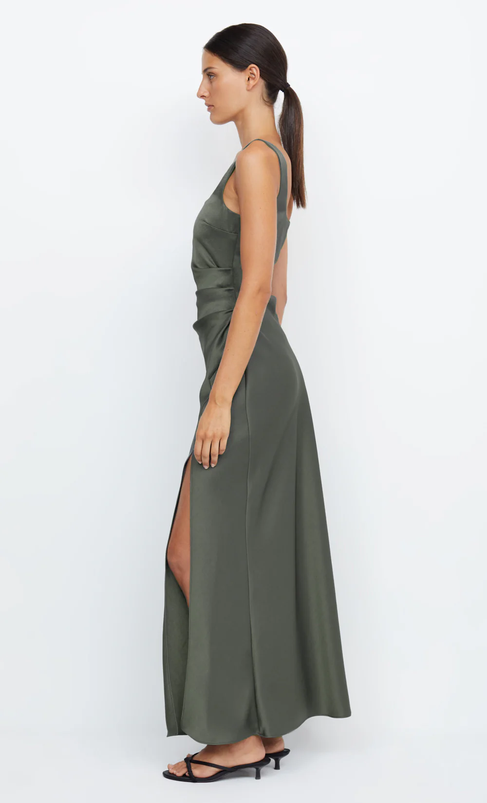 THE DREAMER SQUARE NECK DRESS - DARK WILLOW - Image 4
