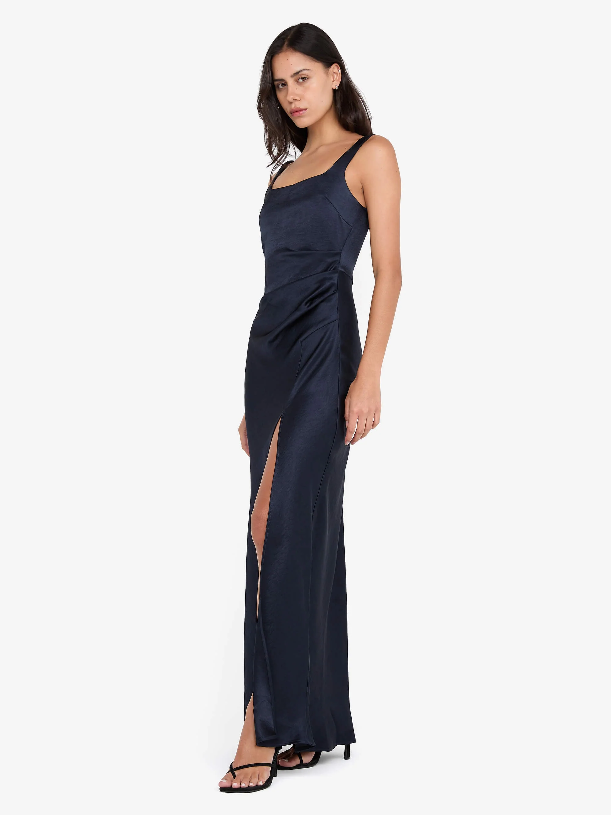THE DREAMER SQUARE NECK DRESS - INK - Image 3
