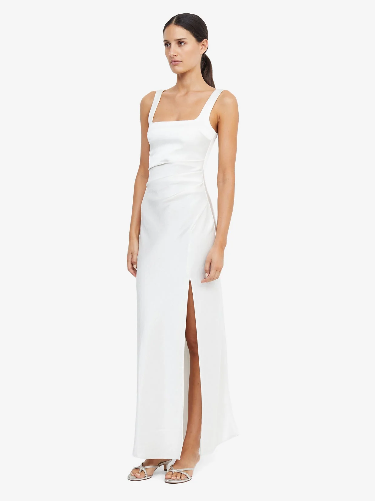 THE DREAMER SQUARE NECK DRESS - IVORY - Image 3