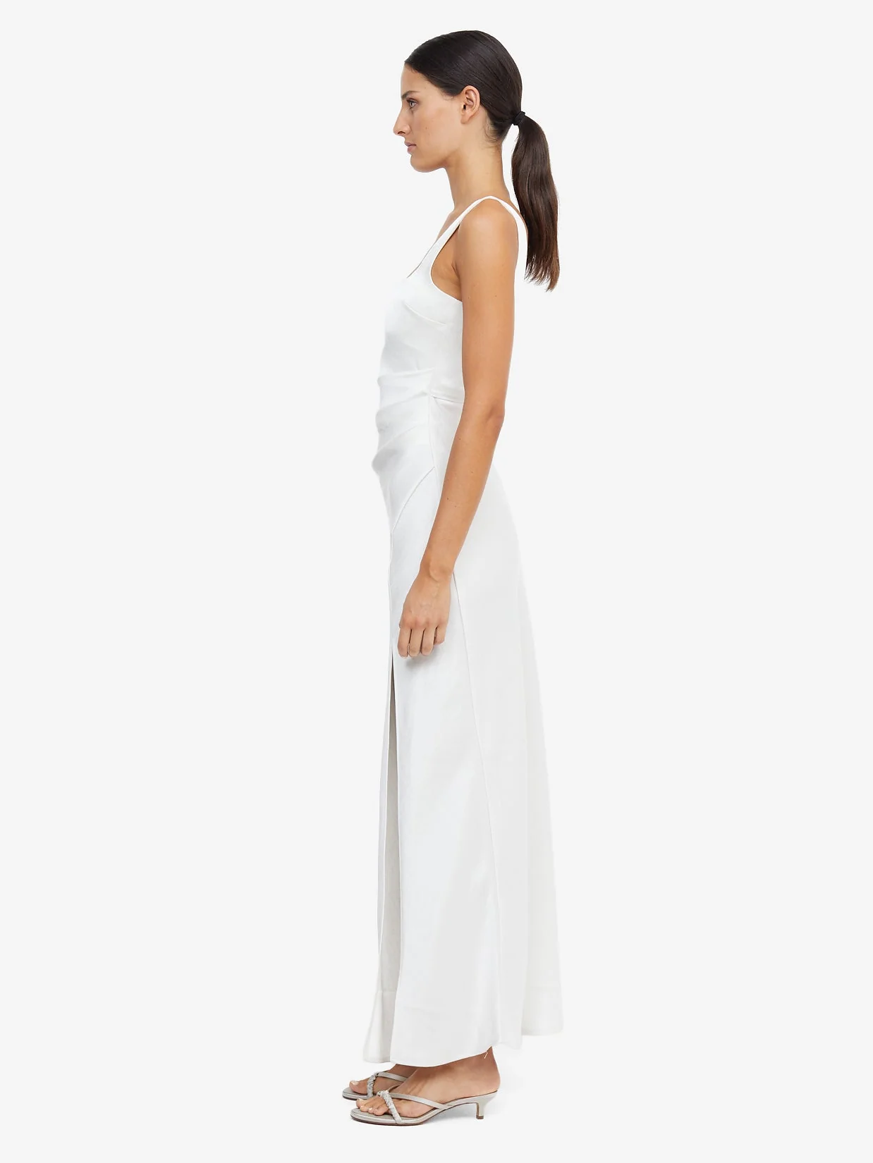 THE DREAMER SQUARE NECK DRESS - IVORY - Image 4