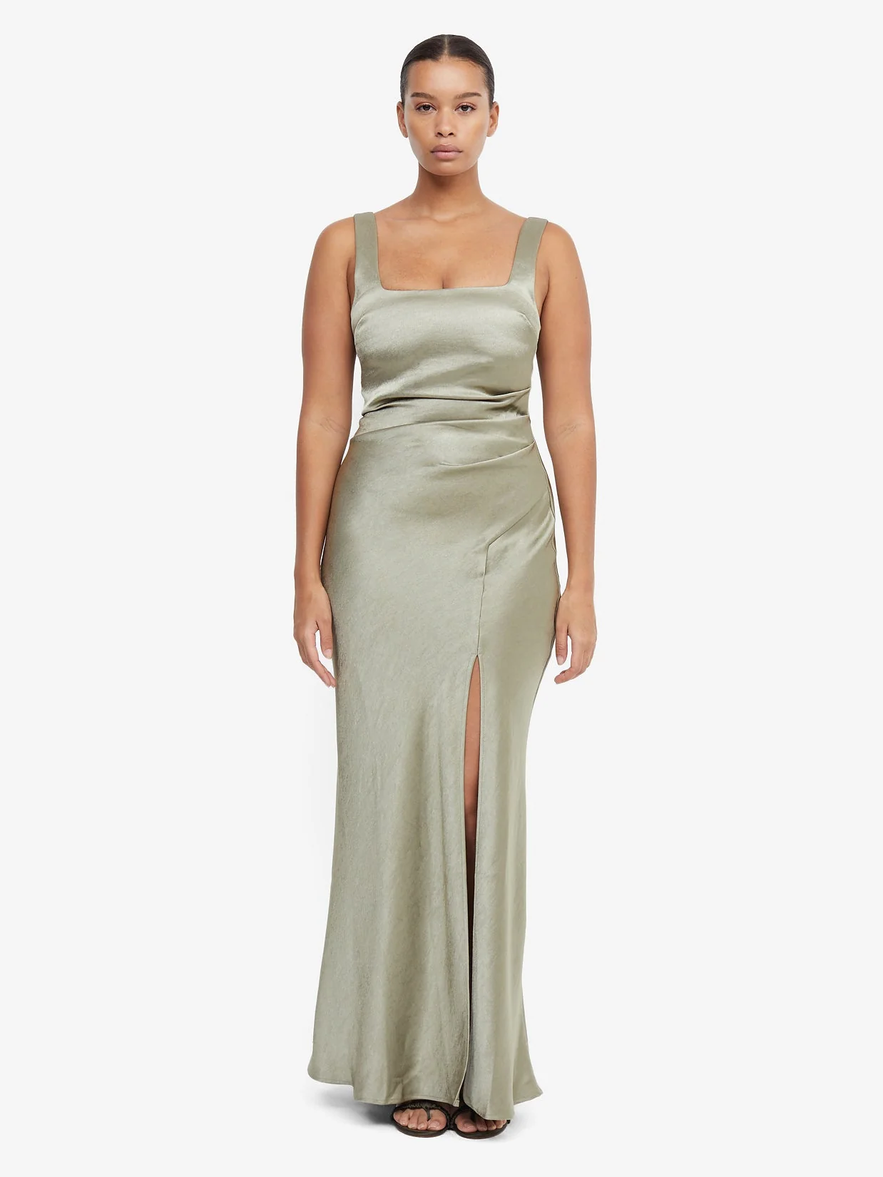 THE DREAMER SQUARE NECK DRESS - SAGE
