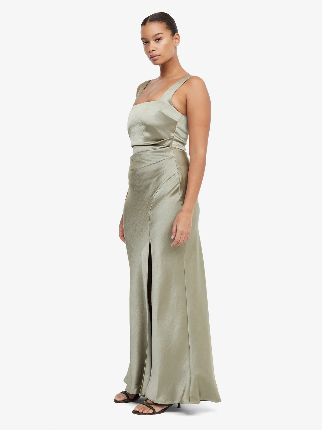 THE DREAMER SQUARE NECK DRESS - SAGE - Image 3