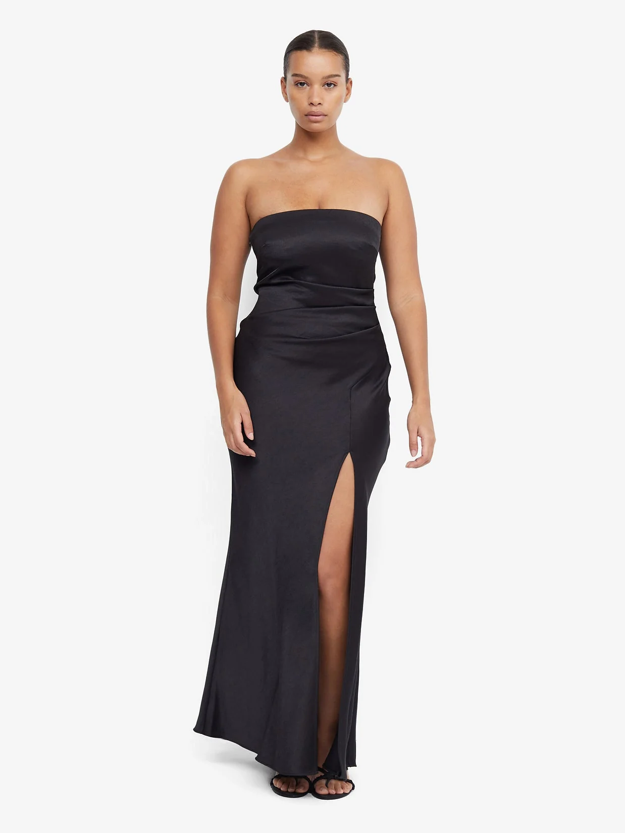 THE DREAMER STRAPLESS DRESS - BLACK - Image 2