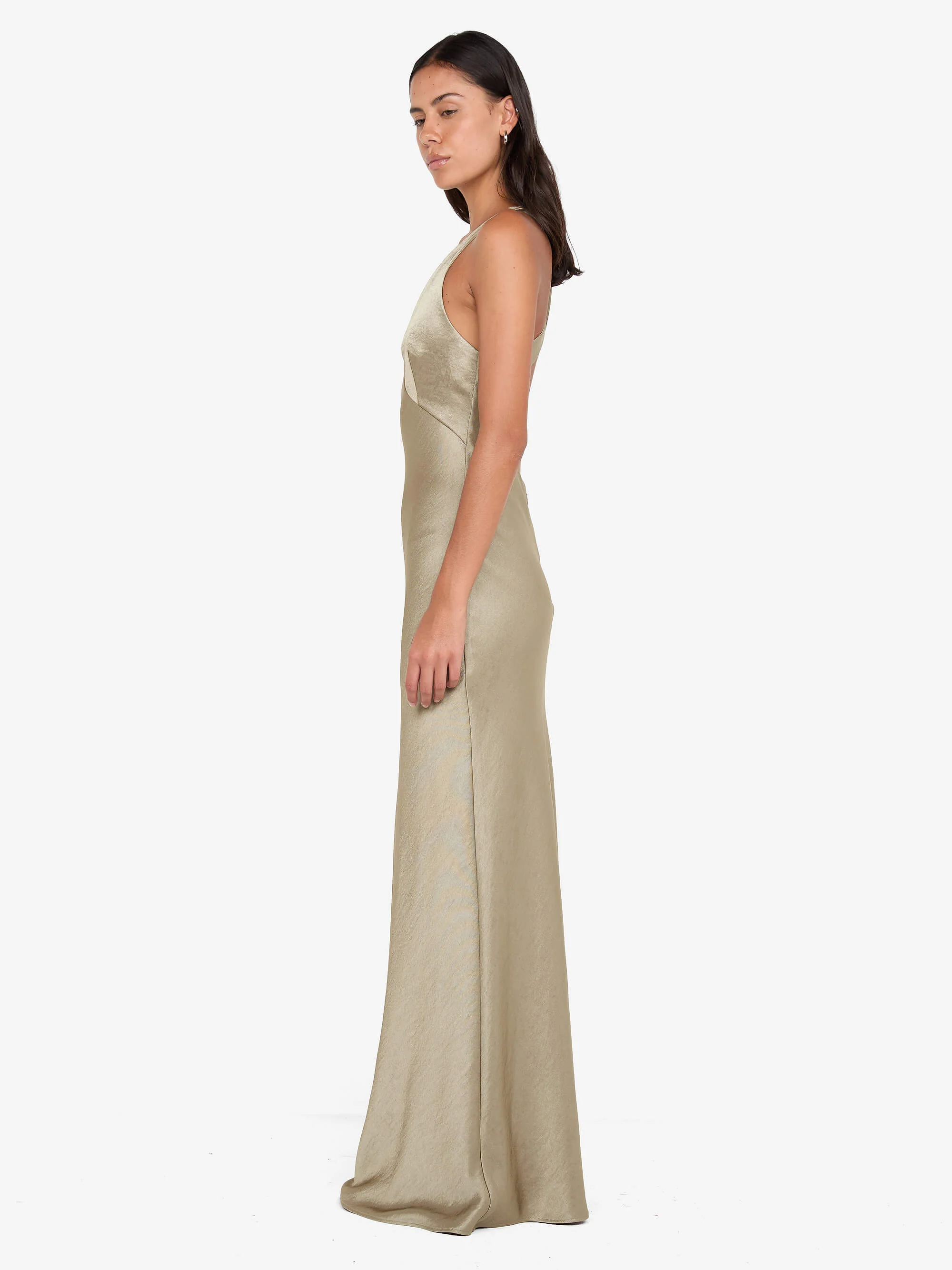 THE DREAMER V NECK DRESS - SAGE - Image 3