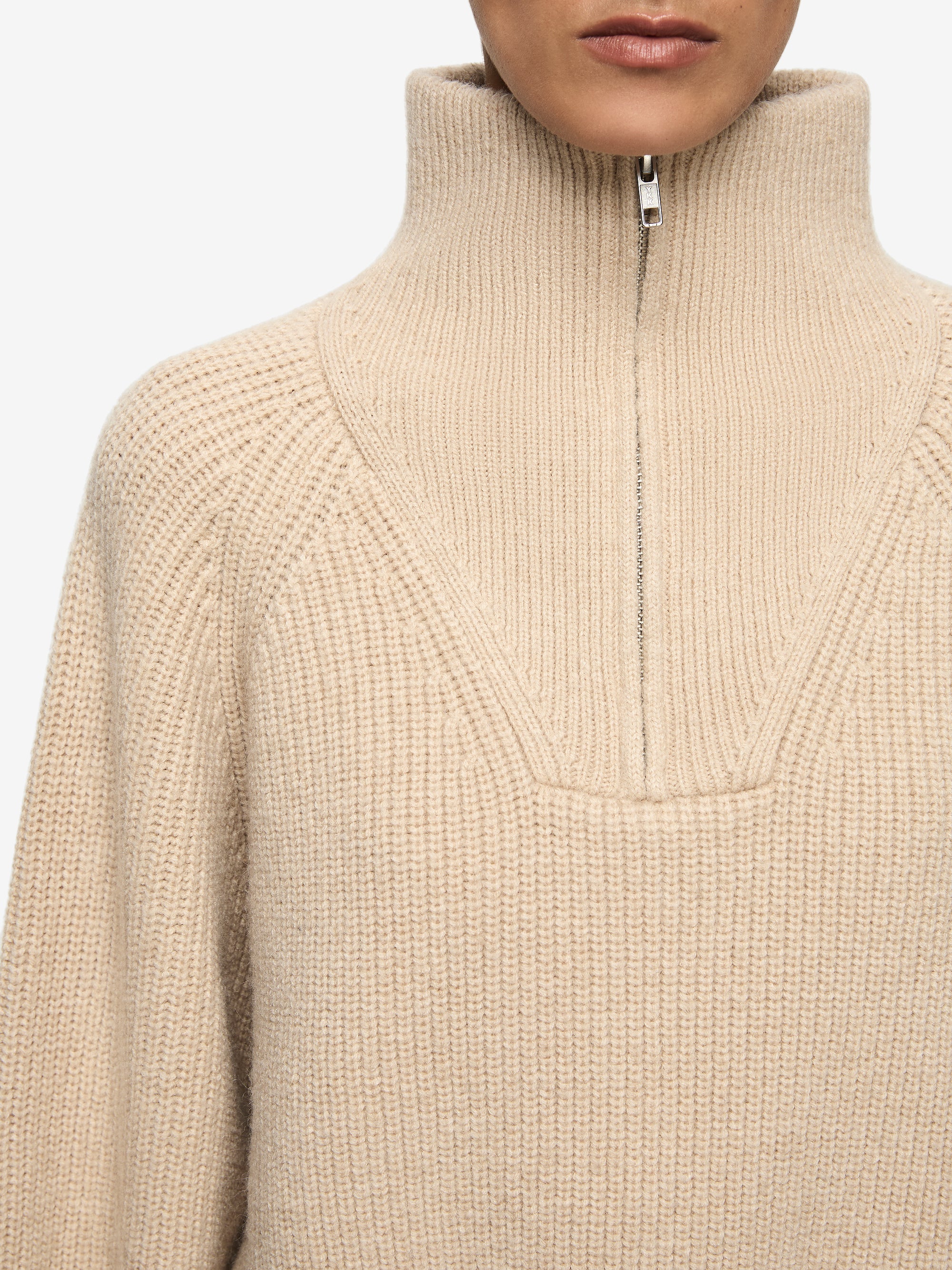 TORIE CROPPED JUMPER - SAND - Image 2