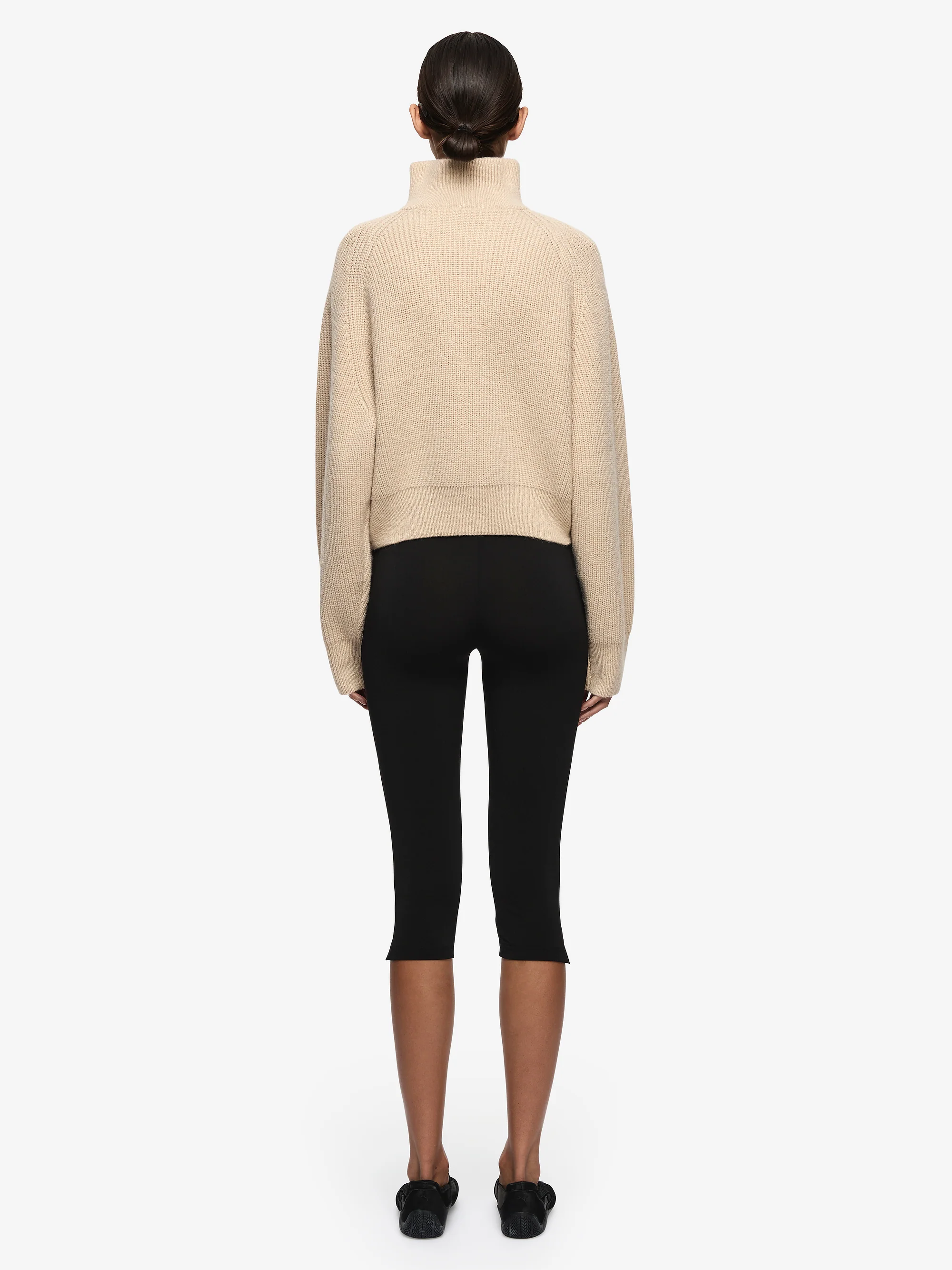 TORIE CROPPED JUMPER - SAND - Image 5