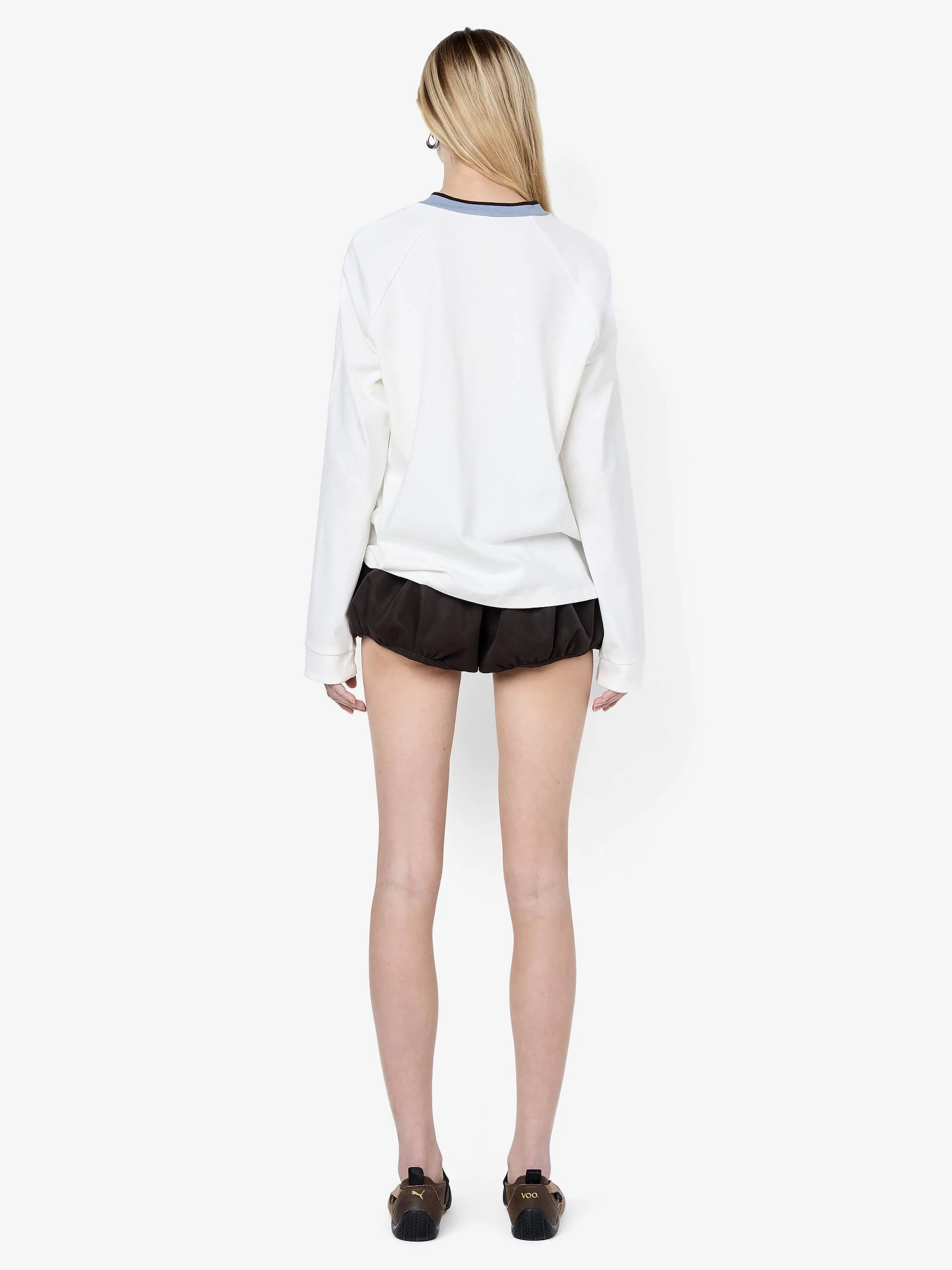 VARSITY LONG SLEEVE TEE - IVORY - Image 4