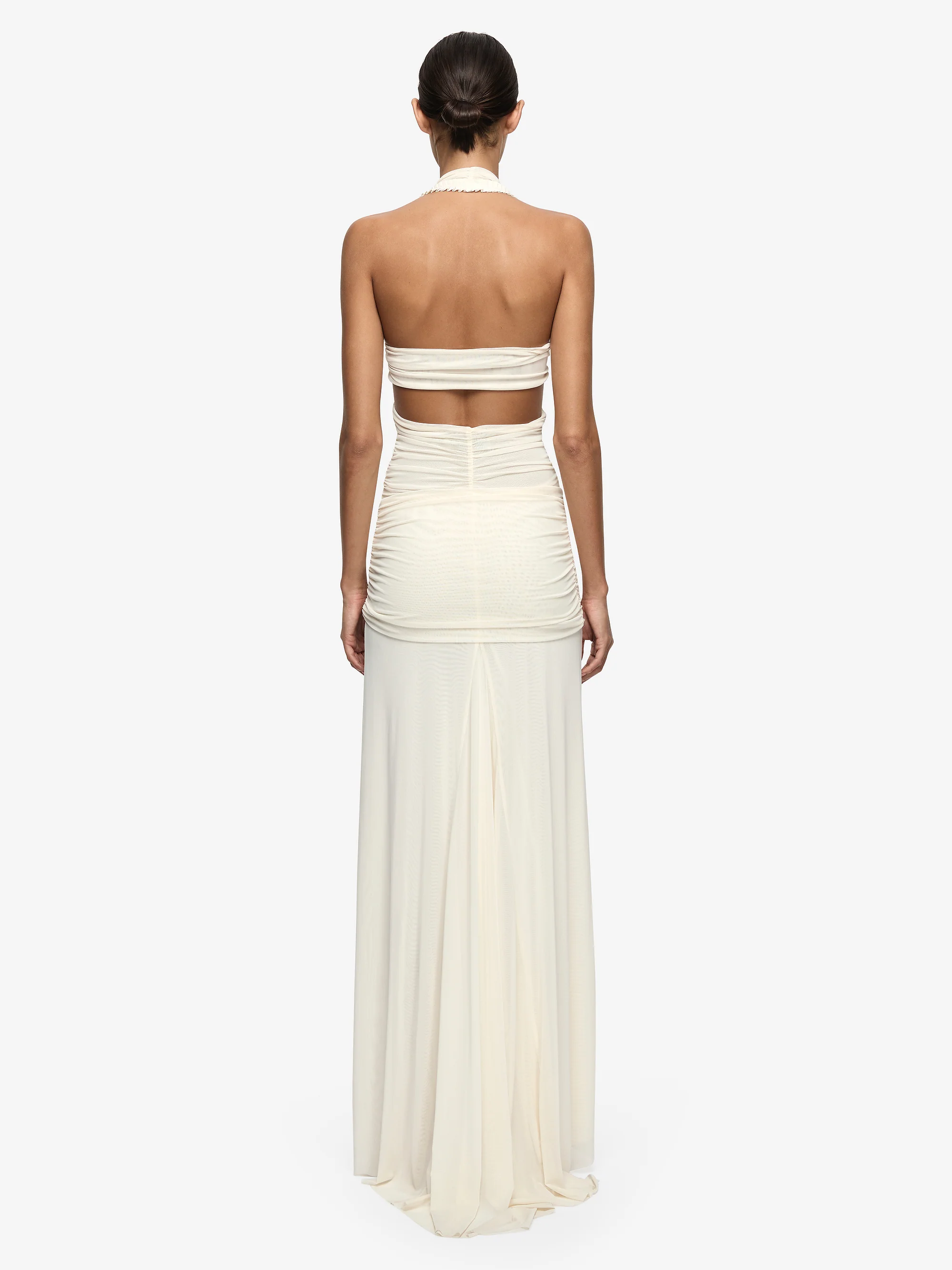 VIOLA SPIRAL MAXI DRESS - BUTTERCREAM - Image 4