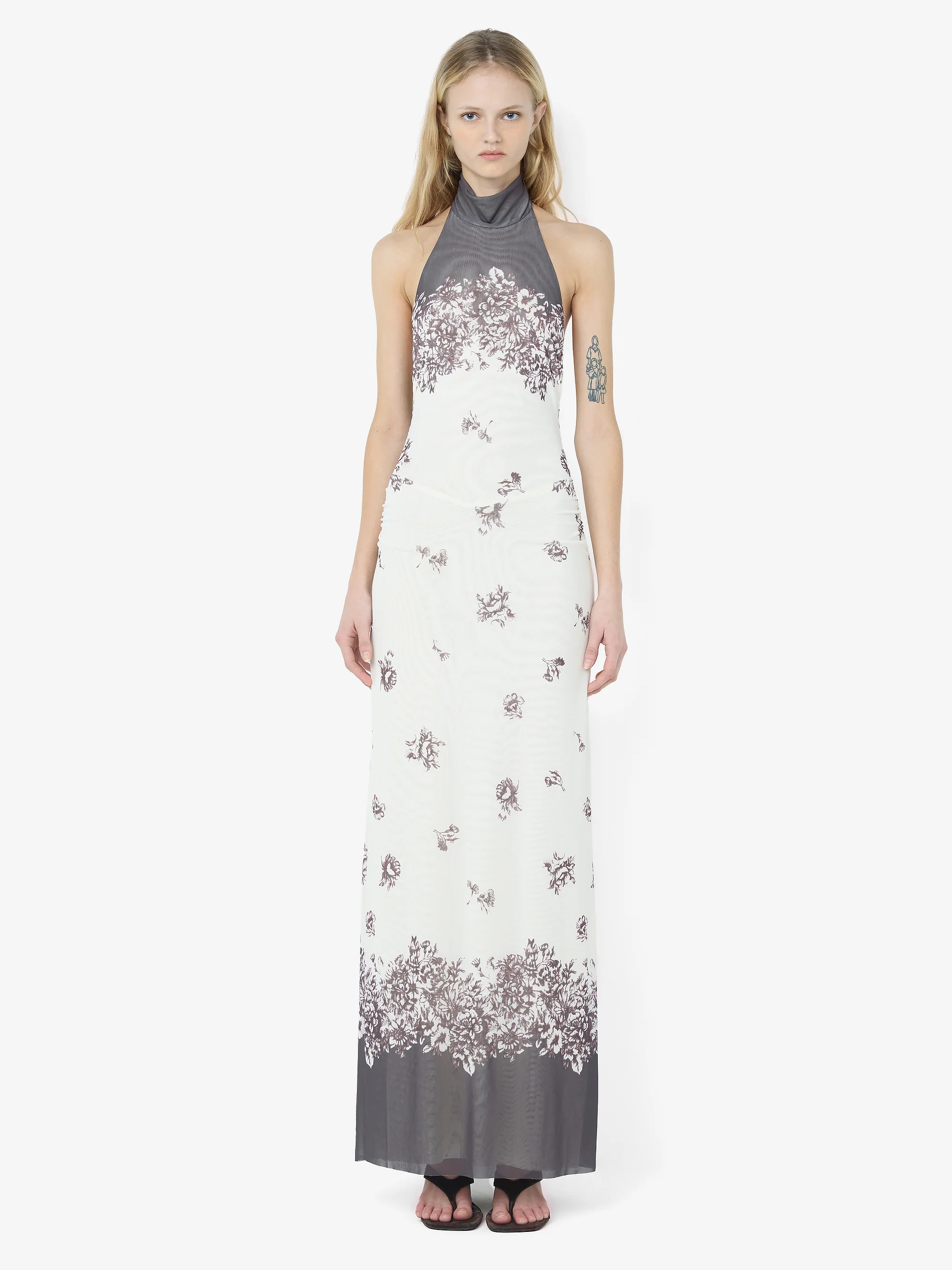 VIOLETTE RACER MAXI DRESS - CARNATION FLORAL