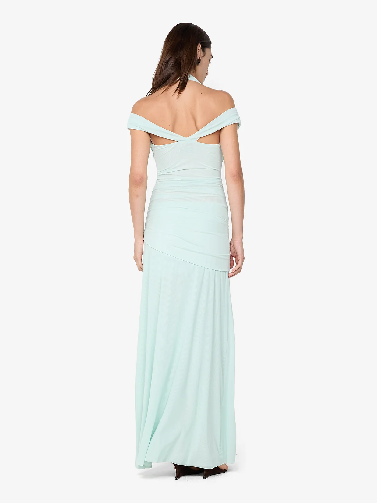 WINNIE HALTER MAXI DRESS - SPEARMINT - Image 3